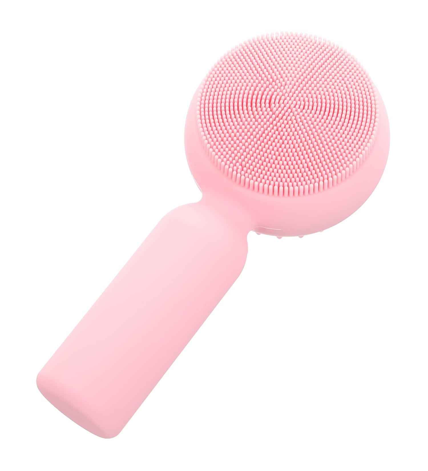 POPETPOP Silicone Face Brush Pore Scrubber Hand Scrubber Silicone Face Exfoliator Face Scrub Brush Facial Brush Face Scruber Facial Scrubber Cleansing Brush Pink Silica Gel Double Sided 3d 11x5cm Pink - Buy Online on GoSupps.com