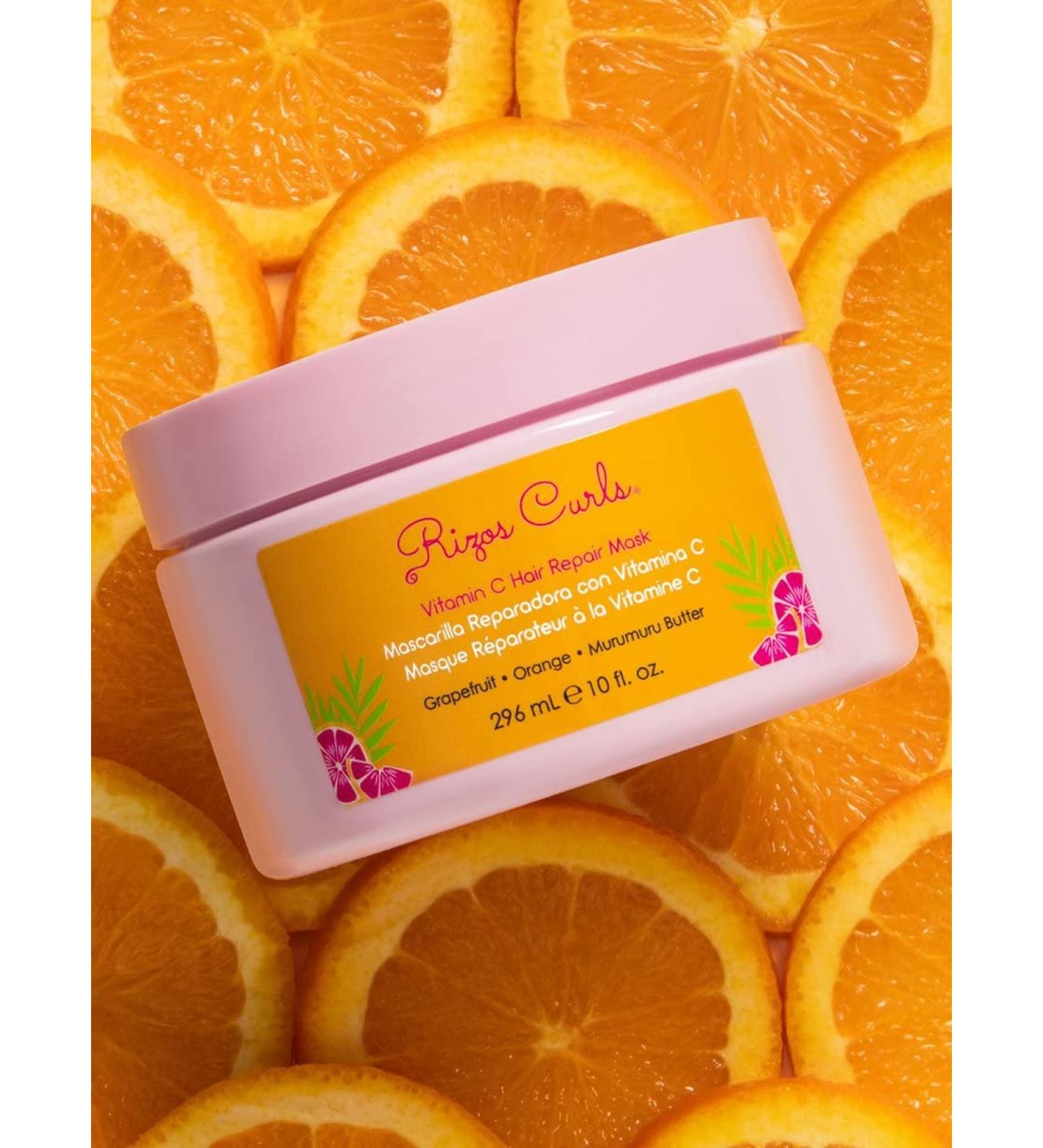 Rizos Curls Vitamin C Hair Repair Mask 10fl oz - Nourishing Treatment for Healthy Hair - Buy Online on GoSupps.com
