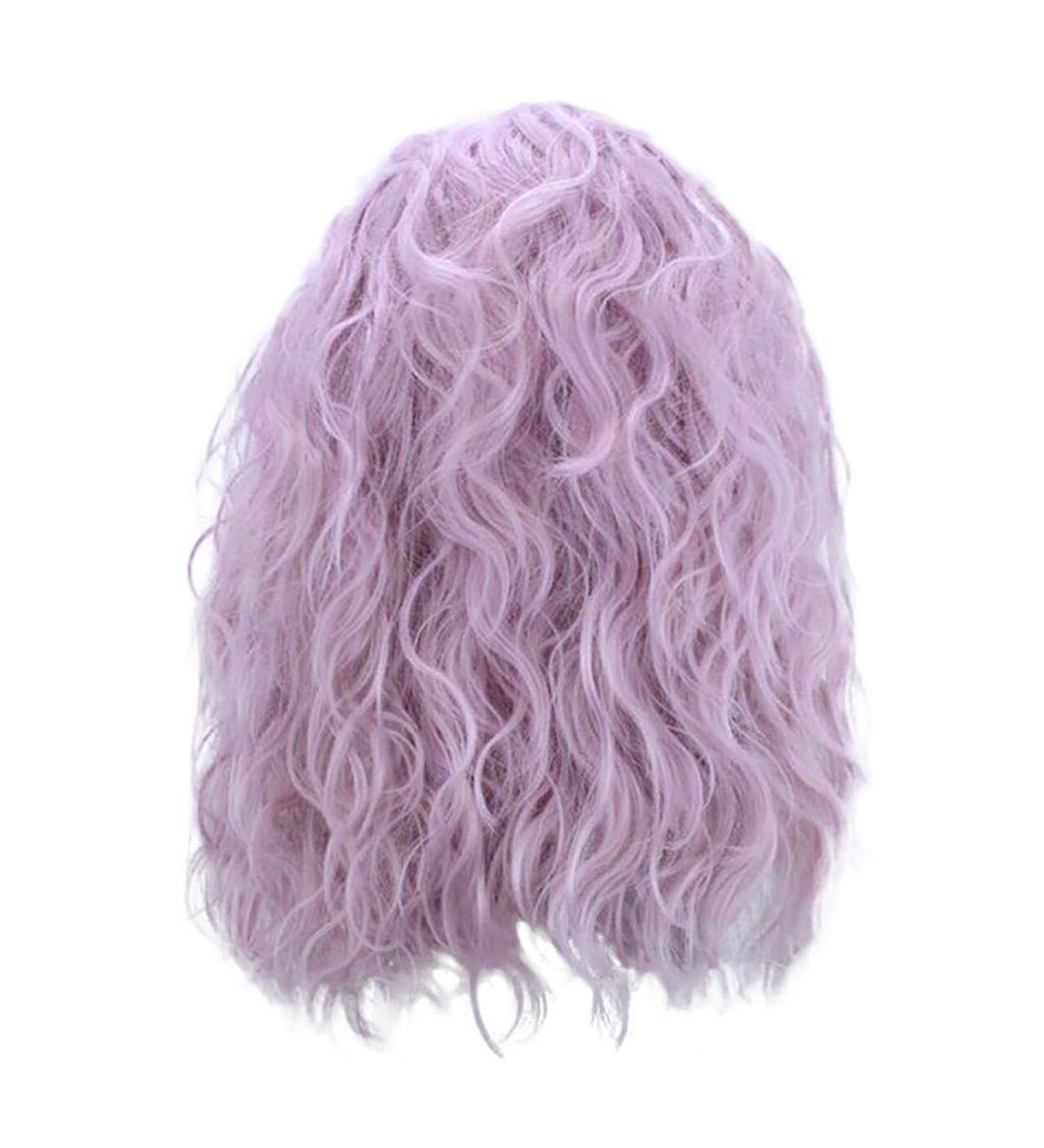 Shop Women's Long Pink Cosplay Wig - Synthetic Wavy & Curly Styles for 80s 50s 60s & 70s - International Shipping Available - Buy Online on GoSupps.com