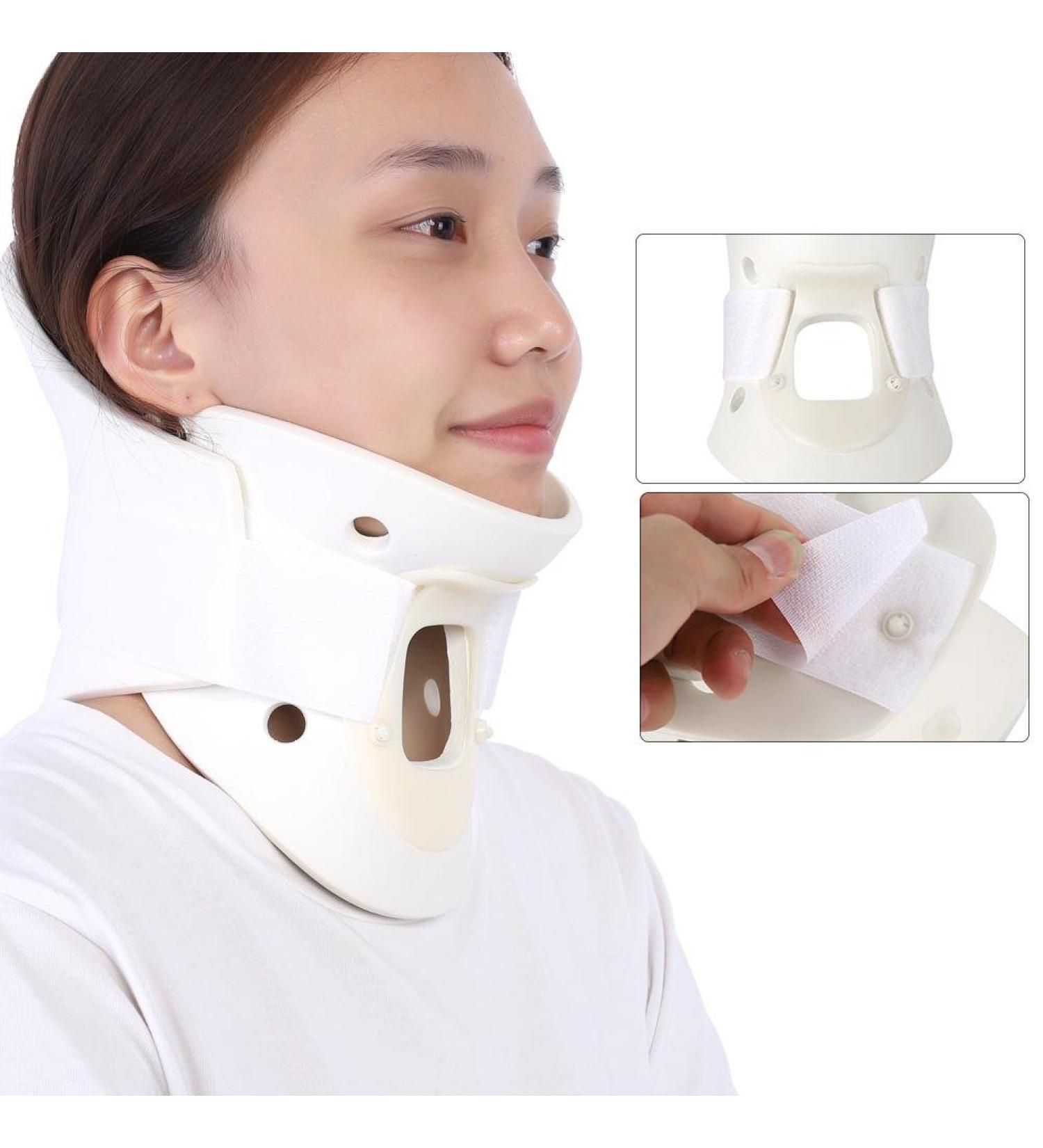 Breathable Neck Support Brace for Sore Throat & Neck Pain Relief | Upper Back Support for Dizziness & Limb Deafness (L) - Buy Online on GoSupps.com