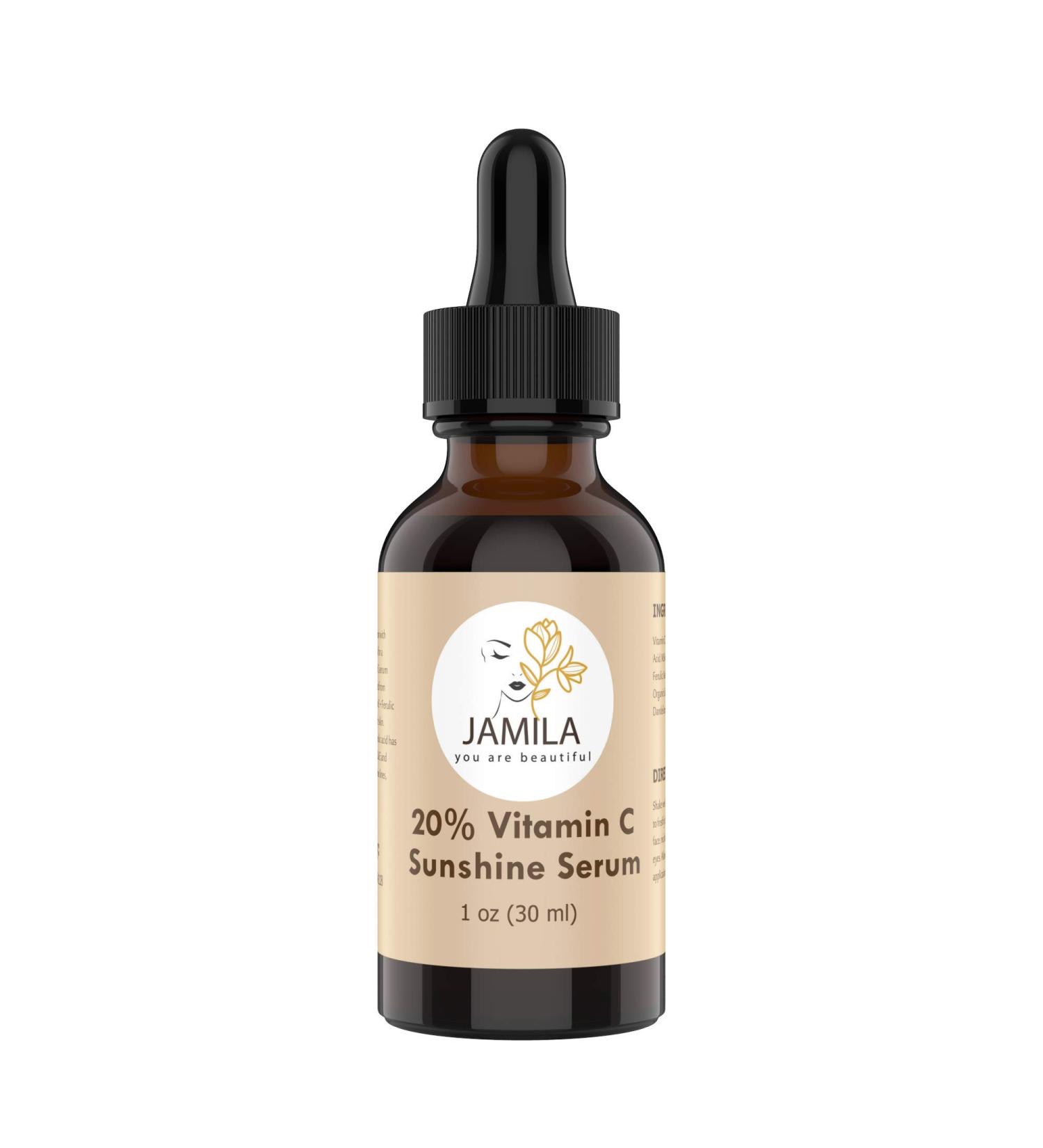 20% Vitamin C Serum with E & Ferulic Acid - Brighten Skin Reduce Acne Scars & Hyperpigmentation | International Shipping - Buy Online on GoSupps.com