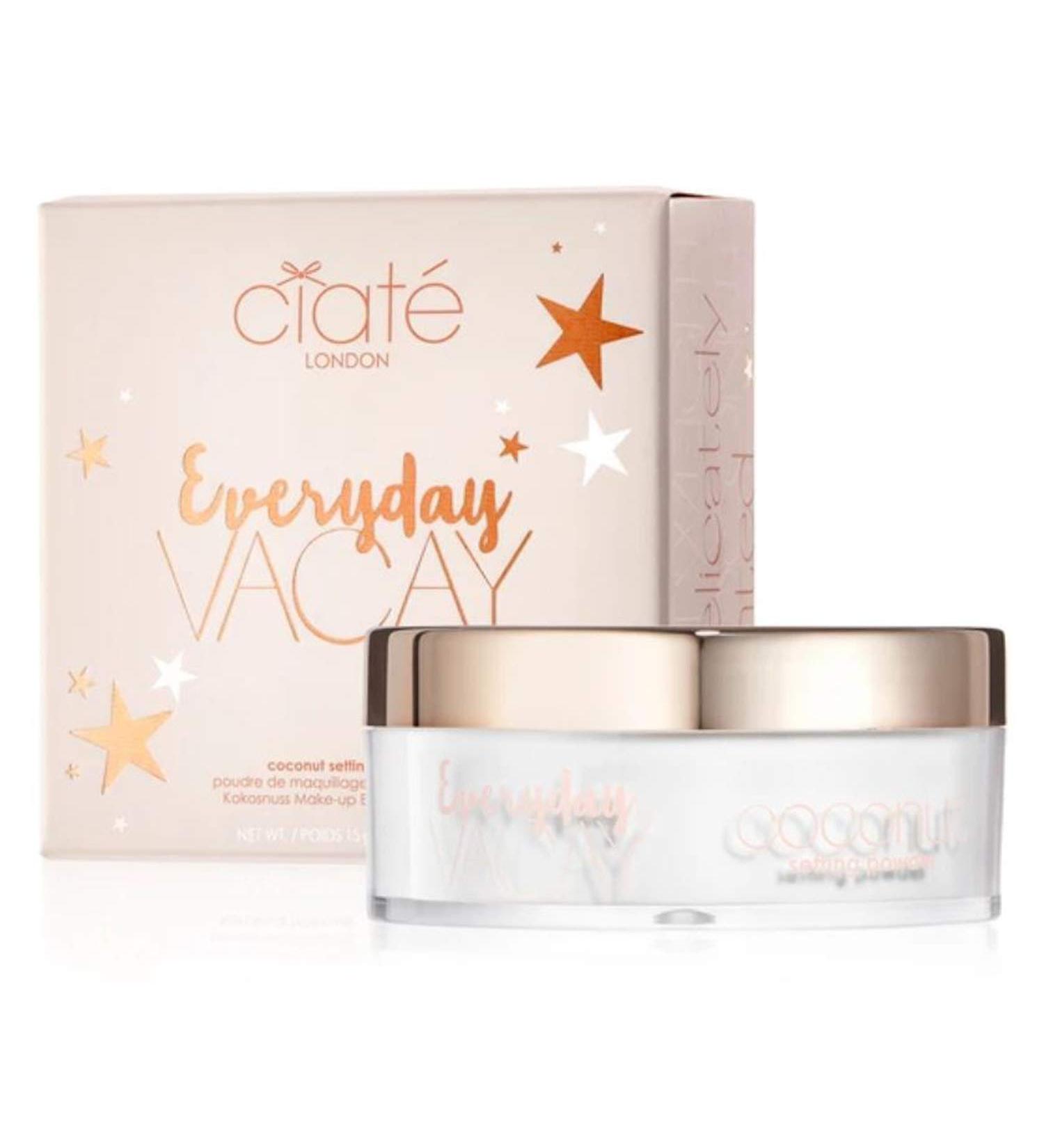 Ciat London Everyday Vacay Coconut Setting Powder - Vegan & Cruelty Free Translucent Loose Powder - Buy Online on GoSupps.com