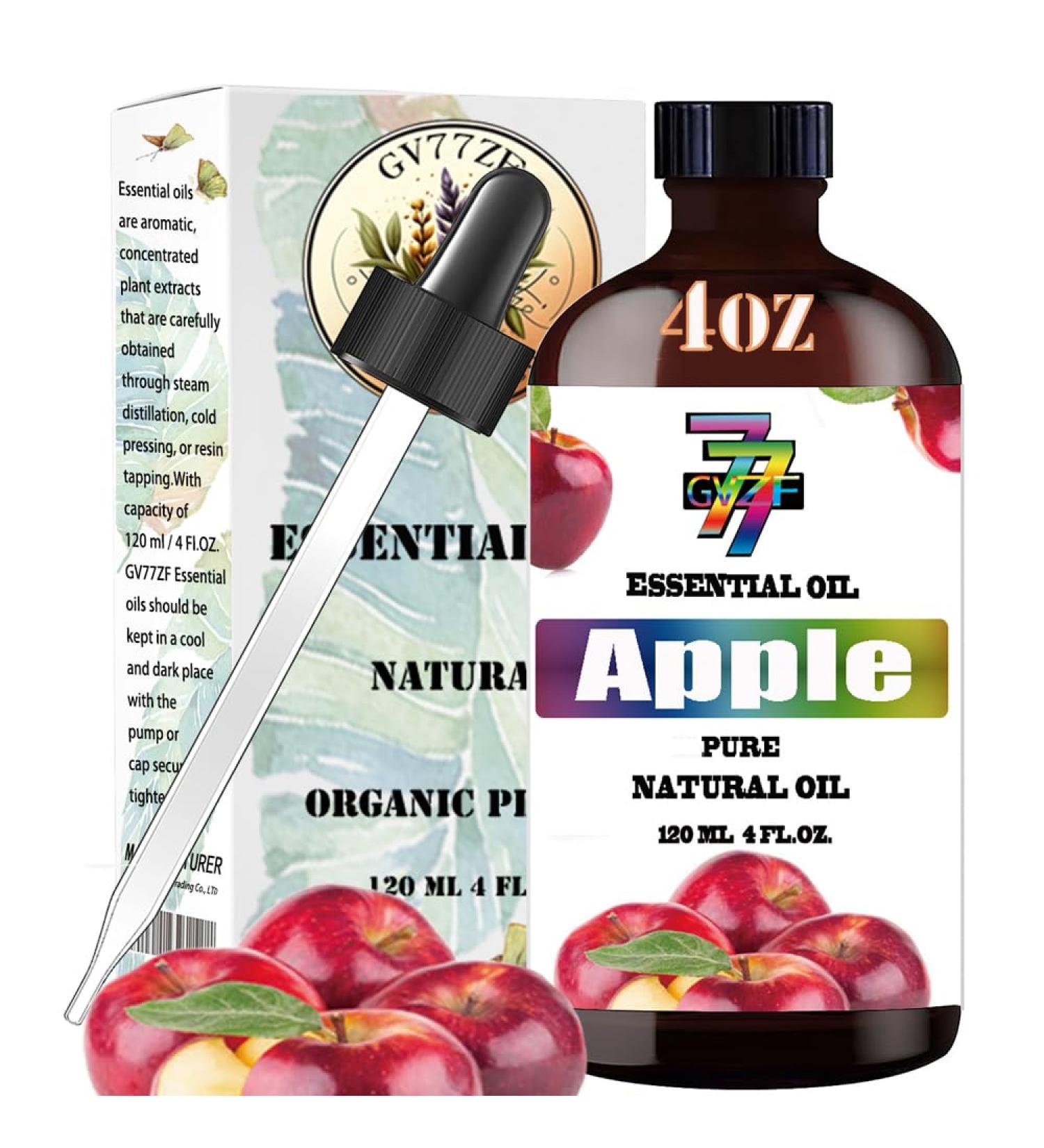 Apple Fresh Essential Oil (4 oz/120 ml) - Apple Fresh oils used in diffusers humidifiers home baths cleaning products yoga DIY soaps and DIY scented candles - Buy Online on GoSupps.com