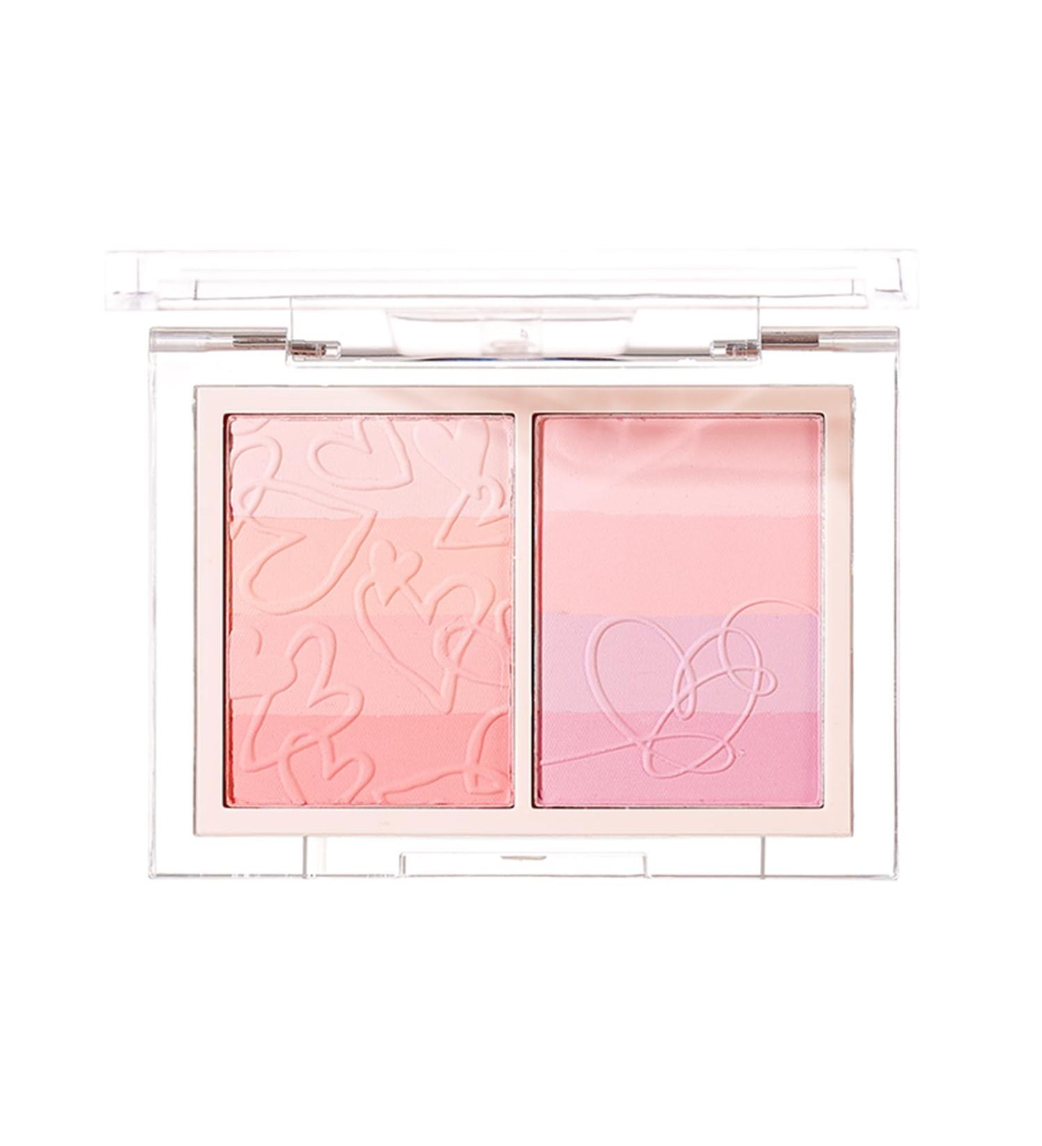 Face Blush Palette - 8 Blendable Shades - Purple Cheek Blush - Highly Pigmented - Long Lasting - For Face - Fresh Blush - Expand/Contract/Brighten Skin - Buy Online on GoSupps.com