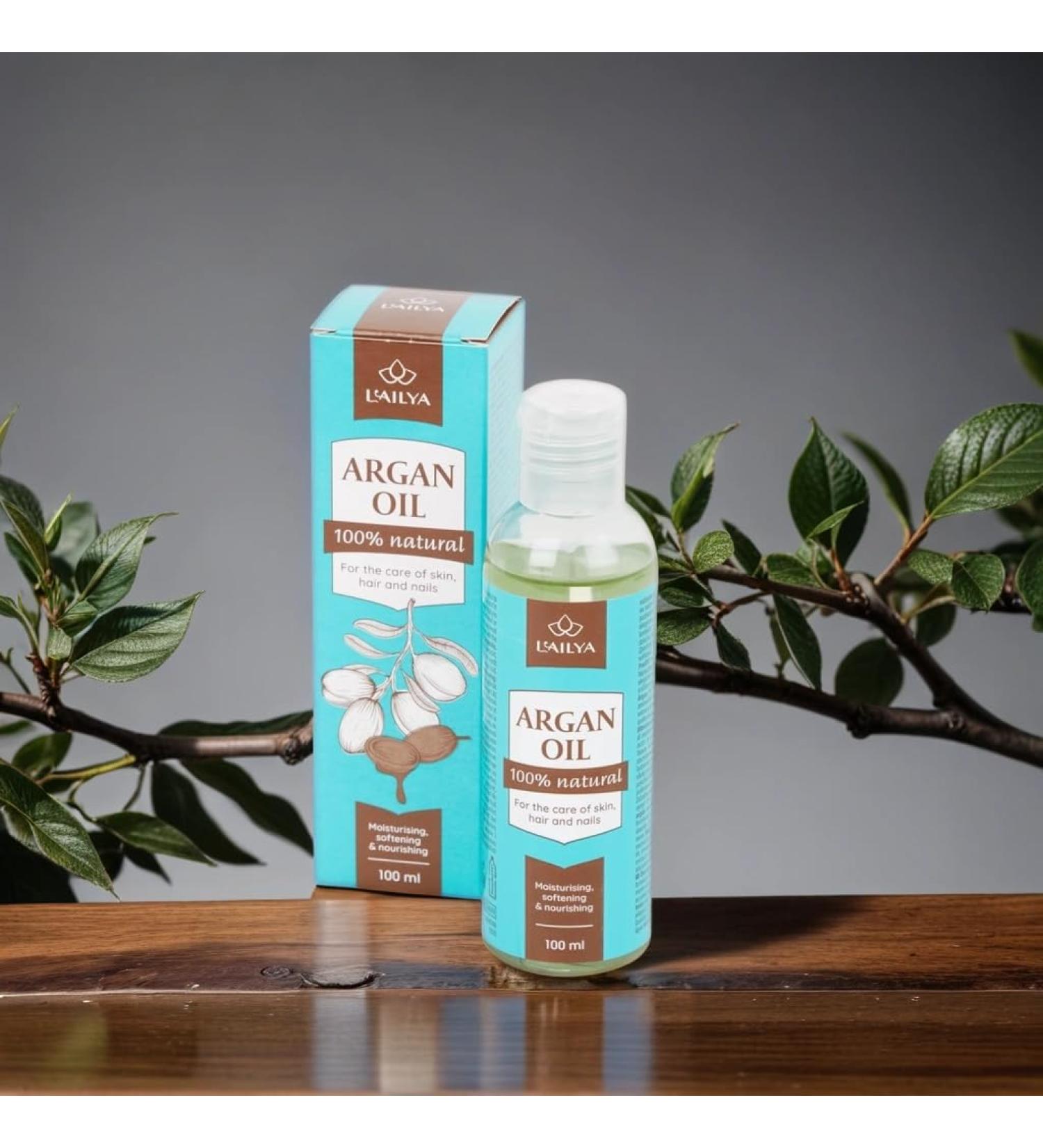 Argan oil 100 ml Made in EU suitable for hair face beard and nail care Vegan skin care