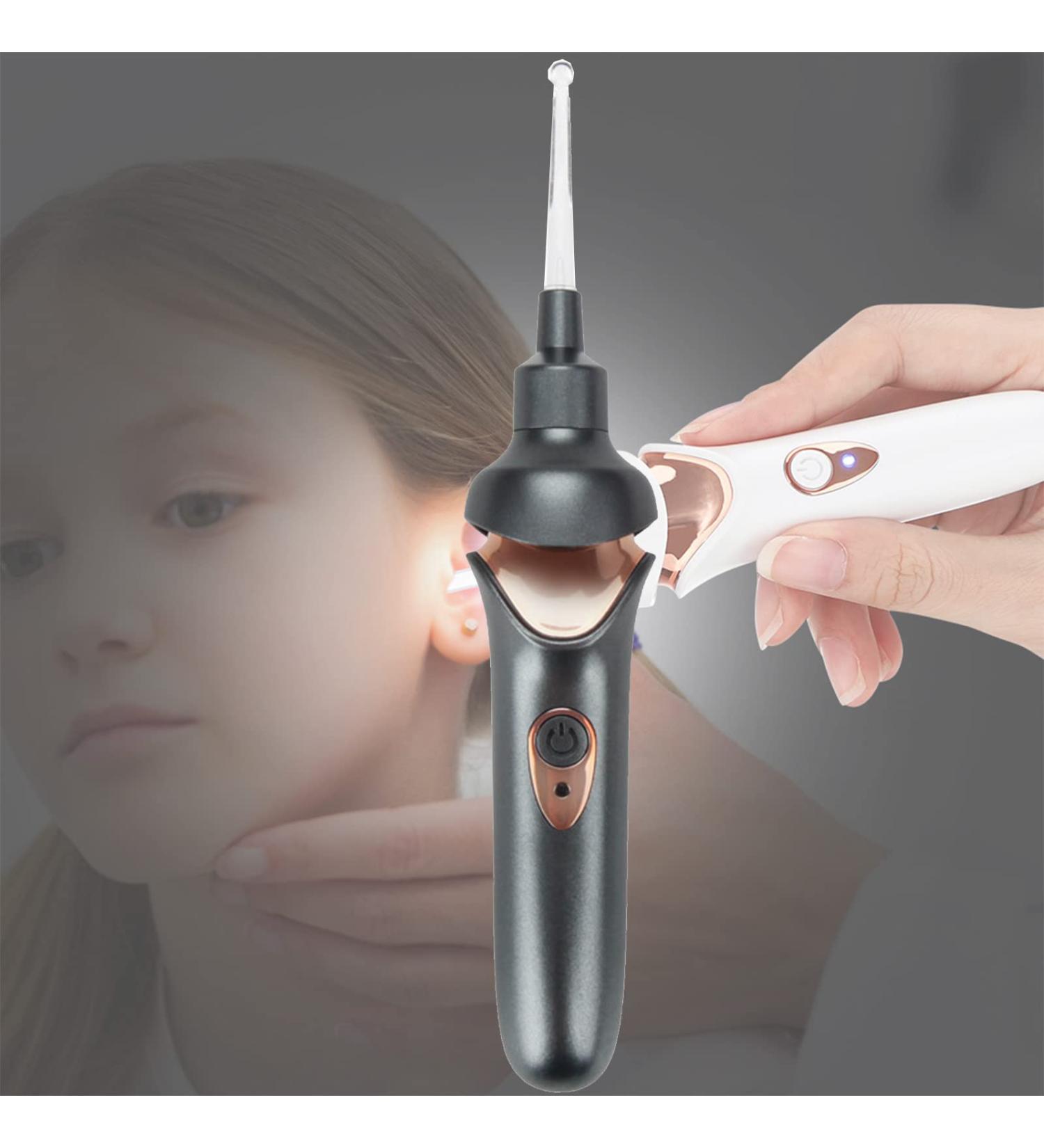 Rechargeable Ear Wax Removal Kit with Light | Electric Ear Cleaner Scoop | Black - Buy Online on GoSupps.com