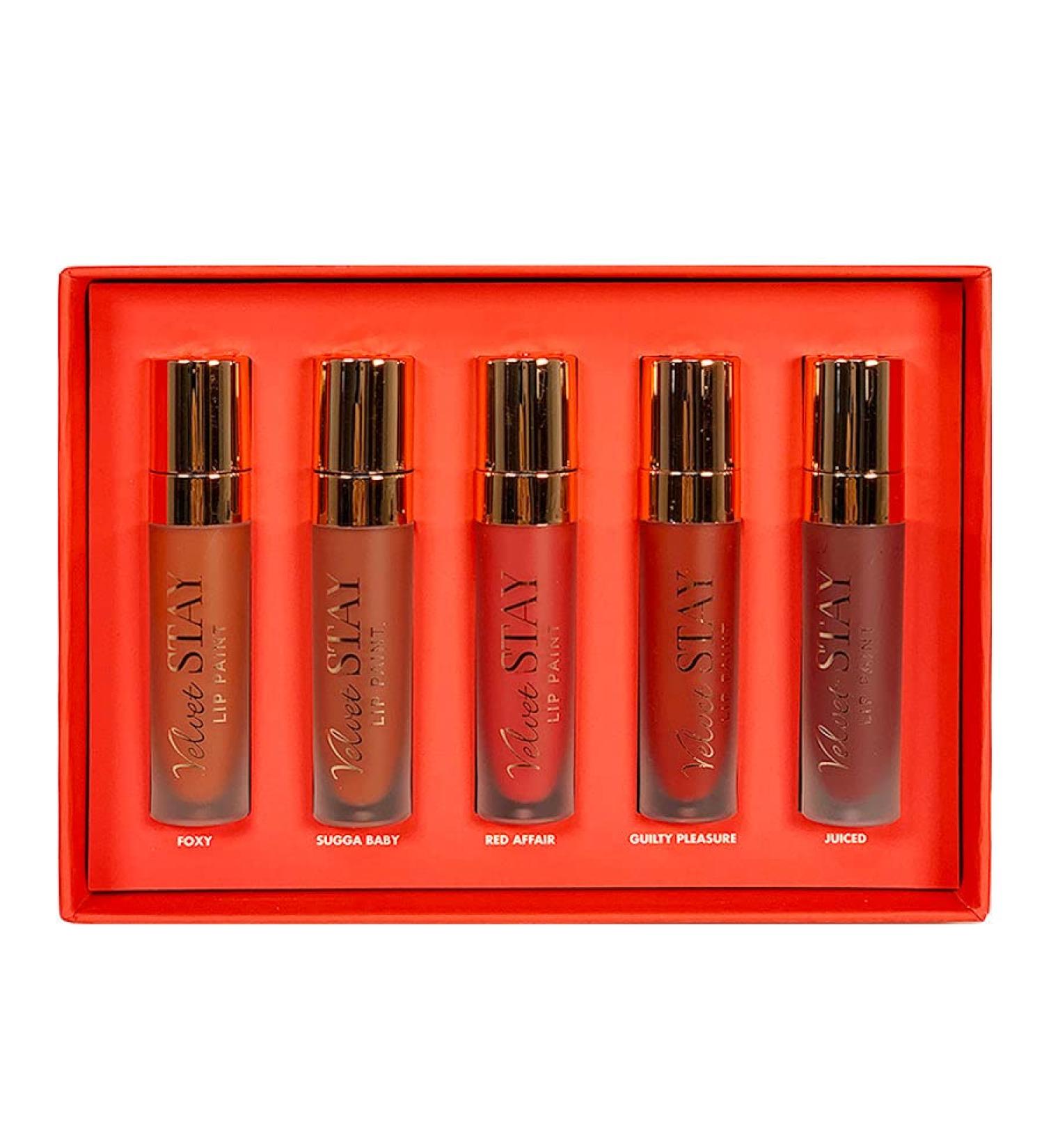 red desire velvet stay lip paint