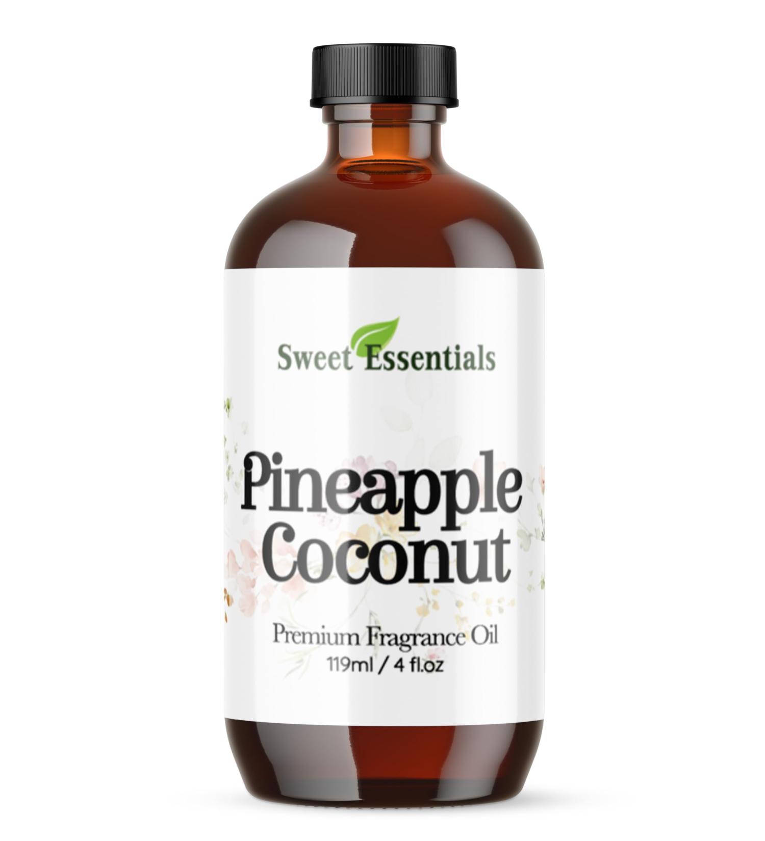 Premium Pineapple Coconut Fragrance Oil 4oz | Aromatherapy DIY Crafts Soap Home Scents & More - Buy Online on GoSupps.com