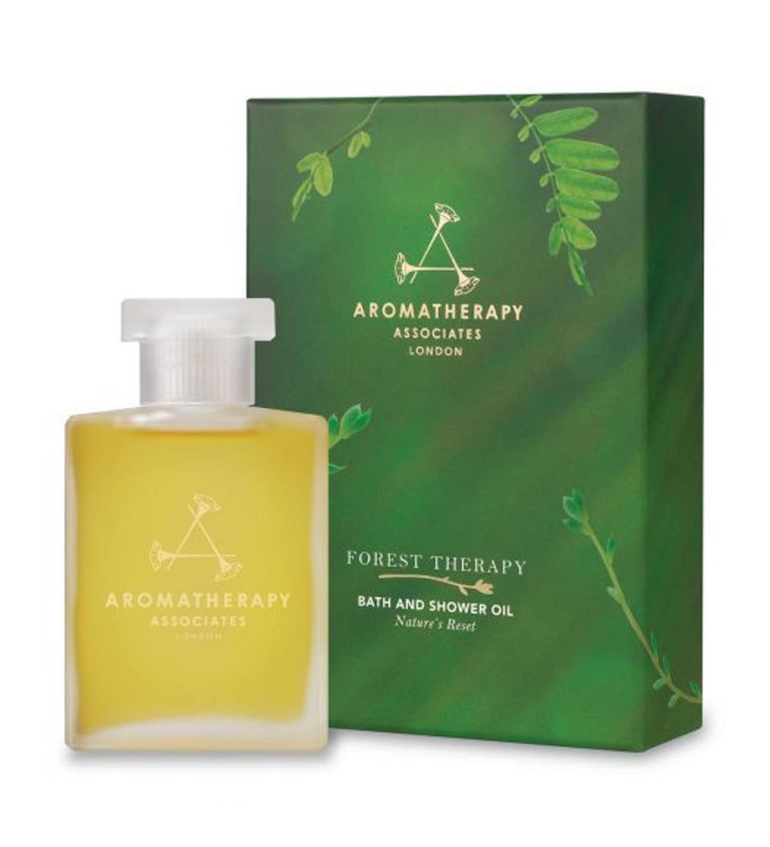 Aromatherapy Associates Forest Therapy Bath and Shower Oil 55 ml. Inspired by the Japanese art of Forest Bathing. Nature s most caring ingredients of Pink Pepper Cypress & Ho Wood essential oils. Cypress Pink Pepper 55 ml (Pack of 1) - Buy Online on GoSupps.com