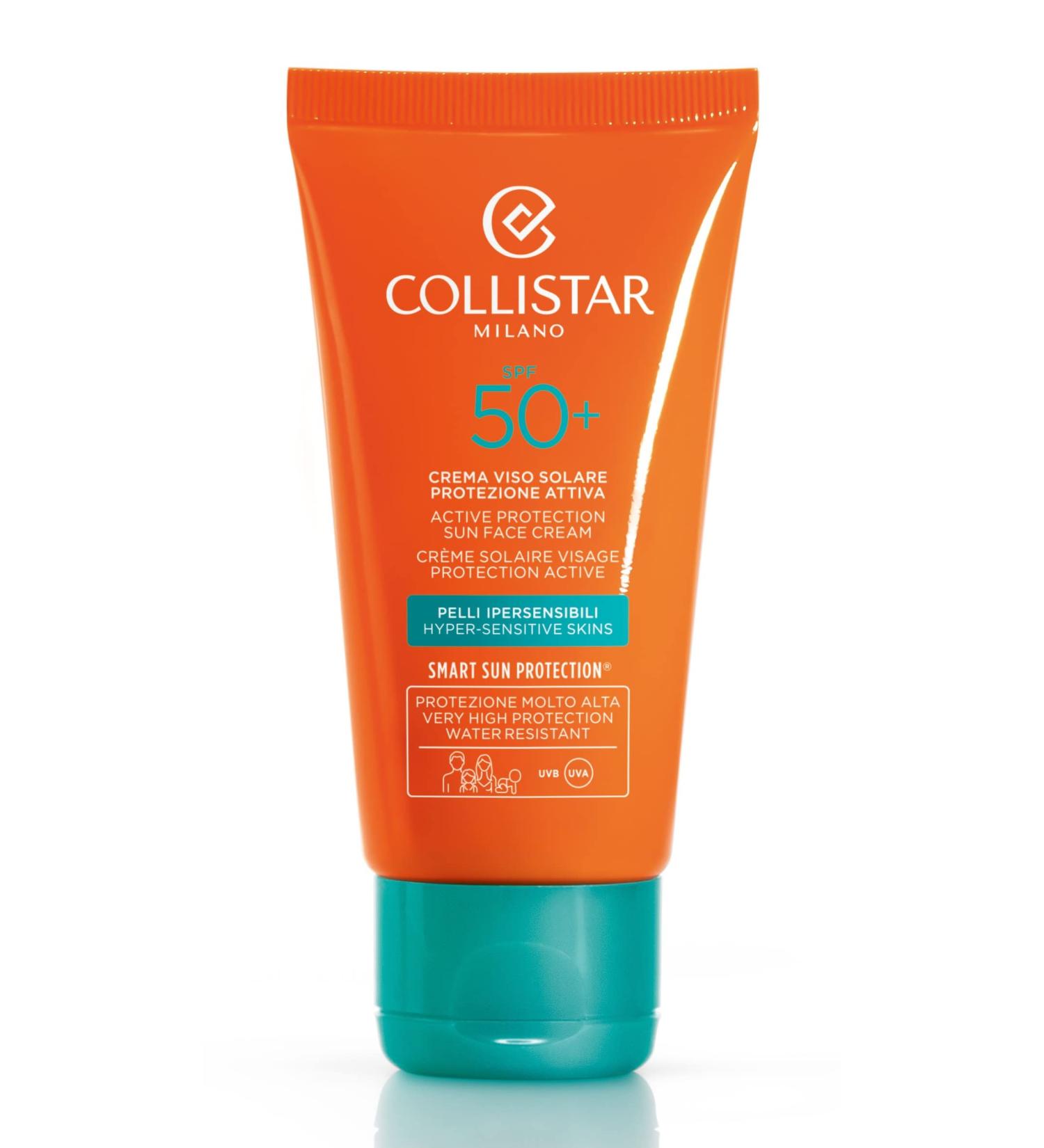 Collistar Active Protection Sun Face Cream SPF50 50ml - Ultimate Suncare - Buy Online on GoSupps.com