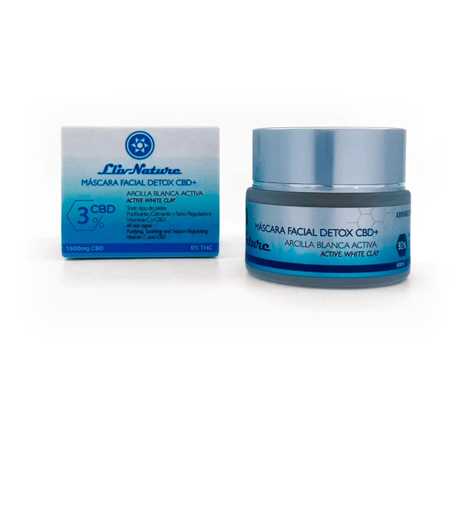  LLIVNATURE 3% CBD Detox Facial Mask 50ml - Buy Online on GoSupps.com