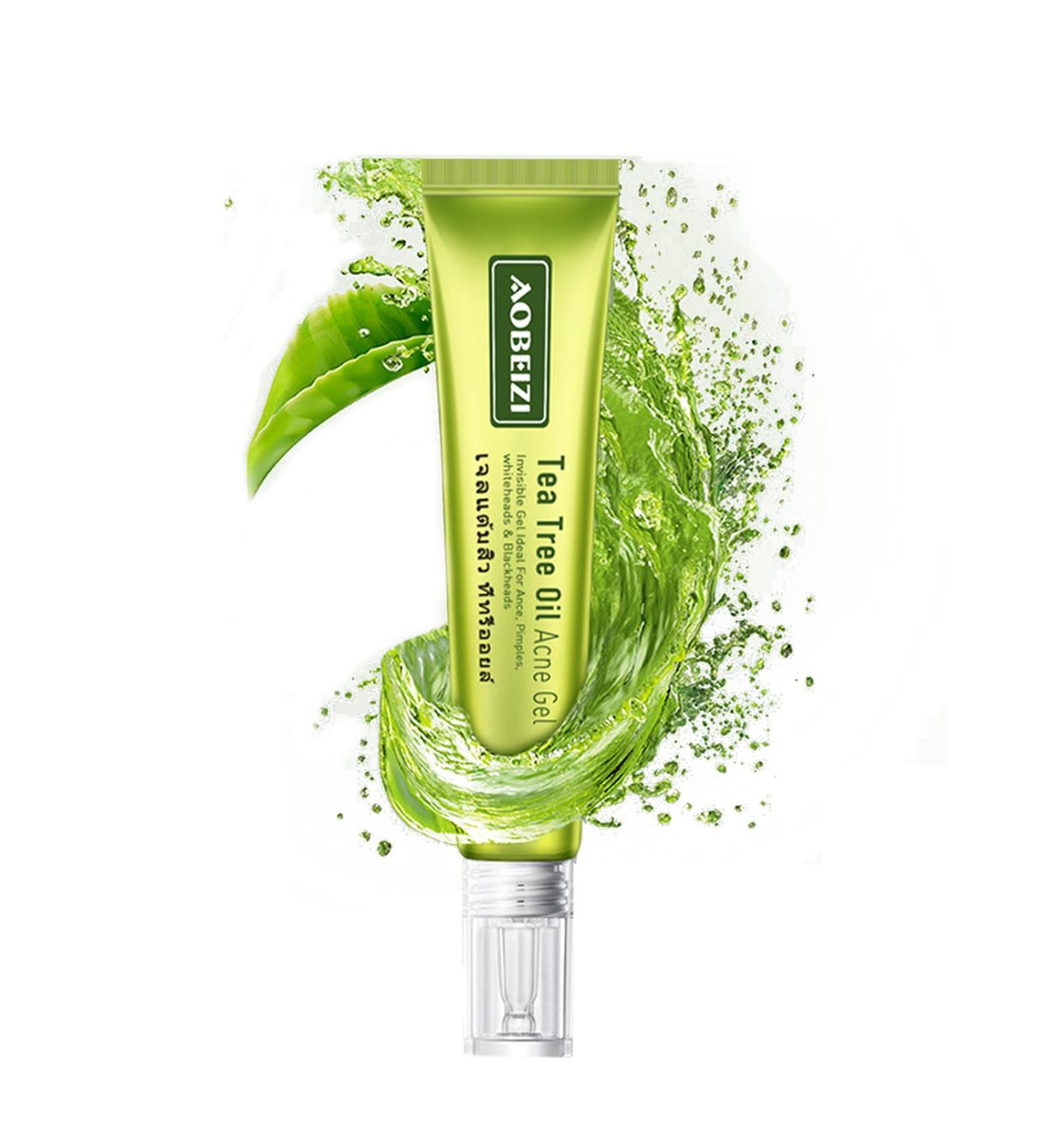 Tea Tree Oil Acne Gel - Acne Treatment Blackhead Remover & Skin Repair Moisturizer (20g - Buy Online on GoSupps.com