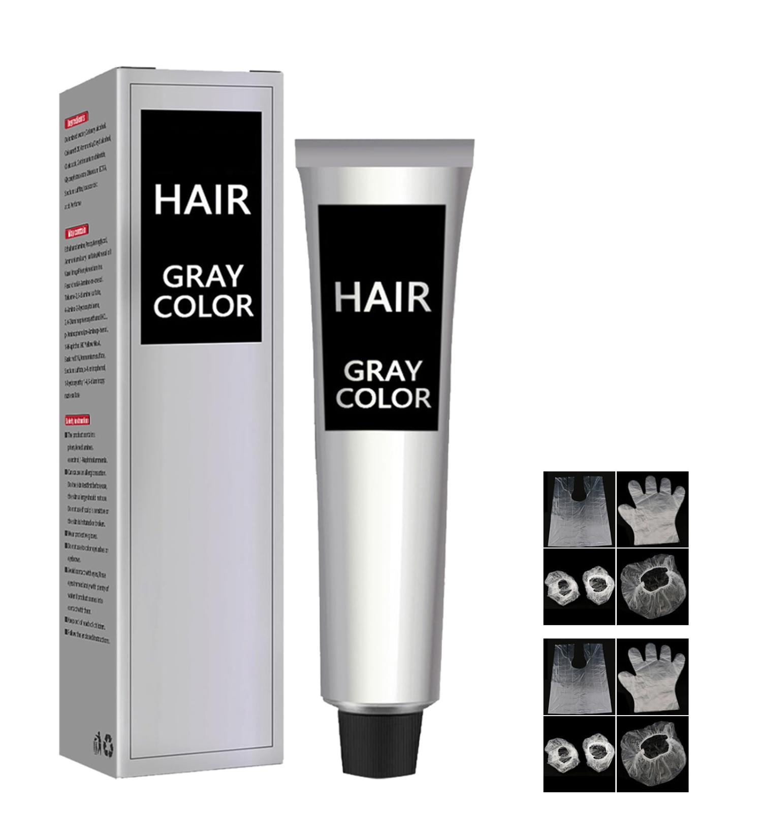 Silver Grey Natural Hair Dye Cream Grey Hair Dye Cream Silver Gray Hair Dye Silver Dye Hair Cream Silver Ash Grey Hair Wax Gray Silver Color Cream Silver Hair Dye Permanent Unisex - Buy Online on GoSupps.com
