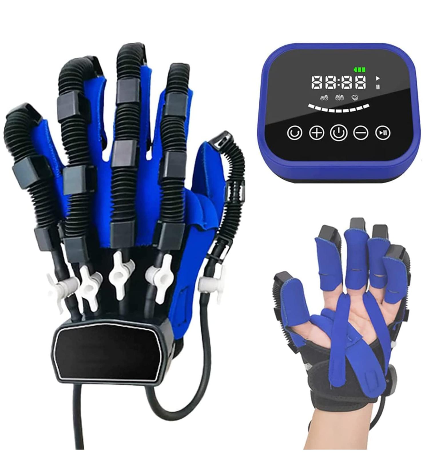 ZZBB Rehabilitation Gloves Robot Finger Finger Straightening Brace Guard Protector Stroke Hemiplegia Training Equipment Split Finger Training Air Pressure Left Medium - Buy Online on GoSupps.com
