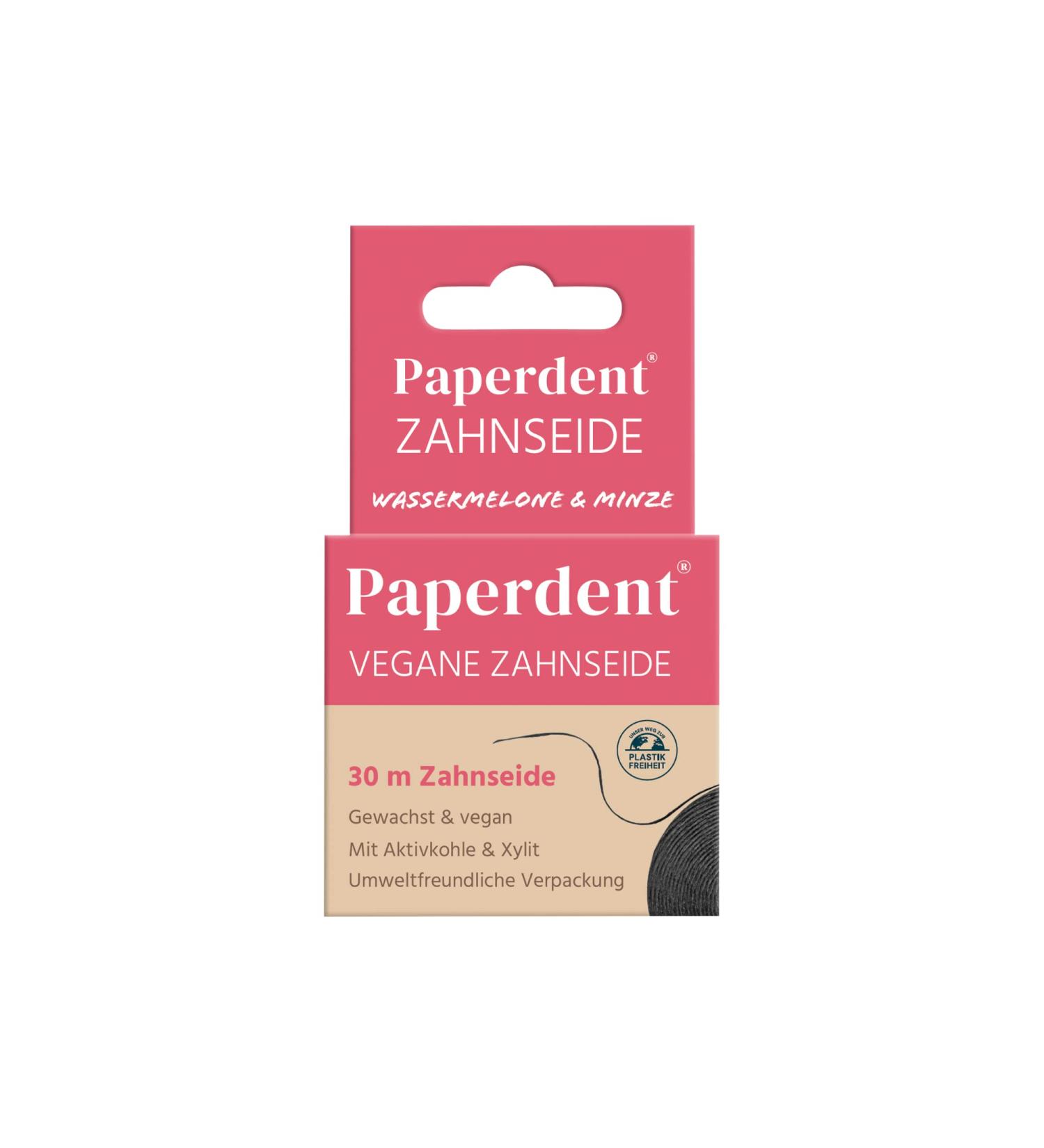 Buy Paperdent Dental Floss - Watermelon Mint Waxed & Vegan | Eco-Friendly Packaging - Buy Online on GoSupps.com