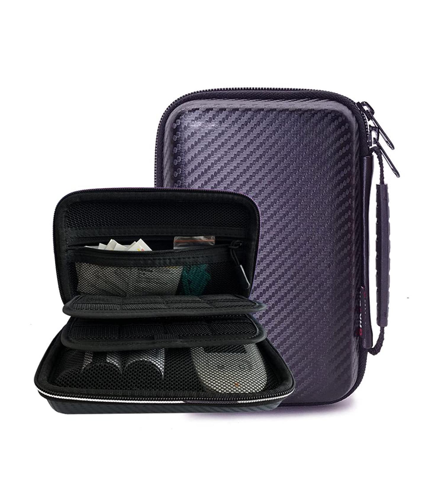 Diabetes Testing Kit Case - Travel Organizer for Glucose Meter, Strips, Lancets, Pen Needles, Syringes, Alcohol Swabs - Black - Buy Online on GoSupps.com