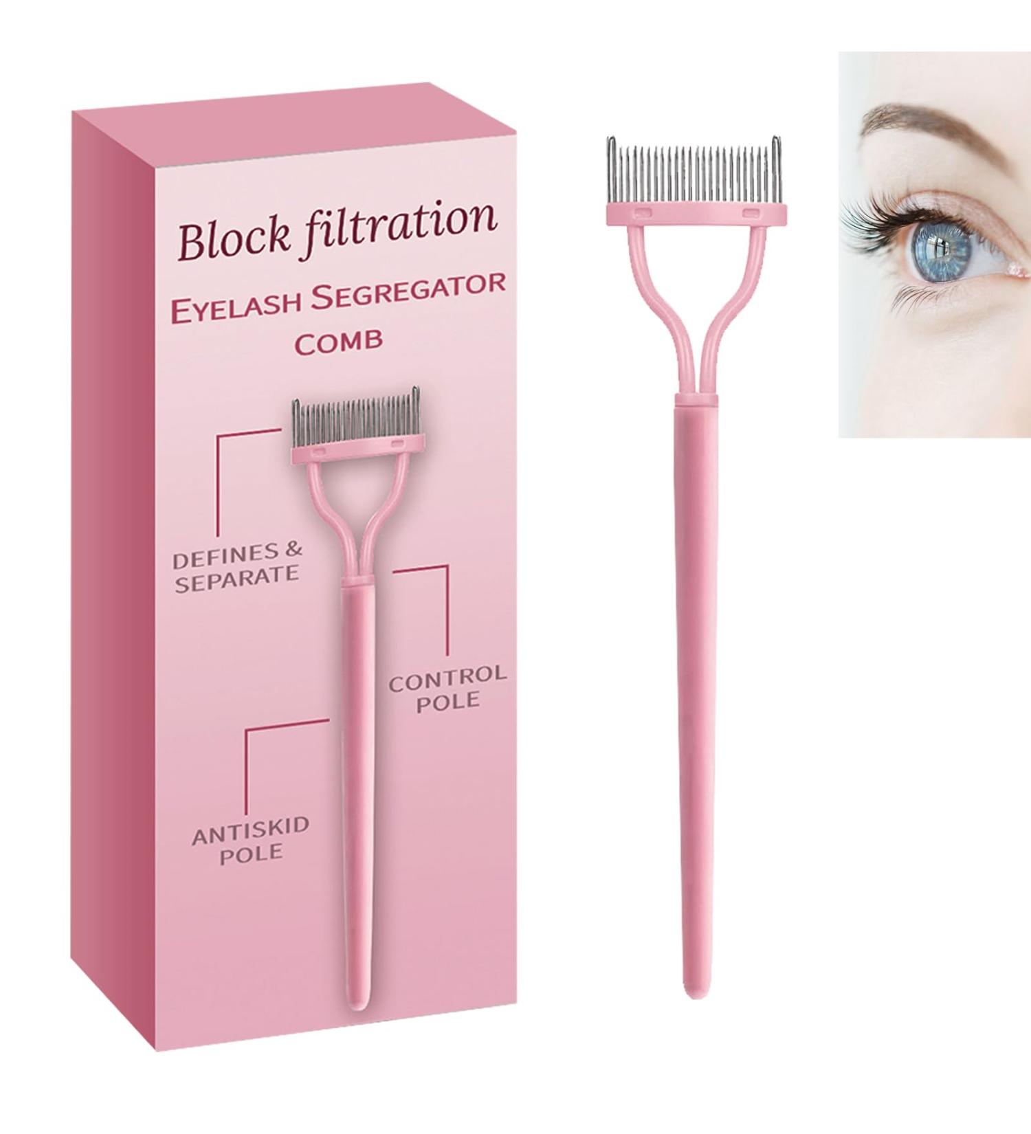 Metal Eyelash Separator Comb - Pink | Eyelash & Eyebrow Curl Tool - Buy Online on GoSupps.com