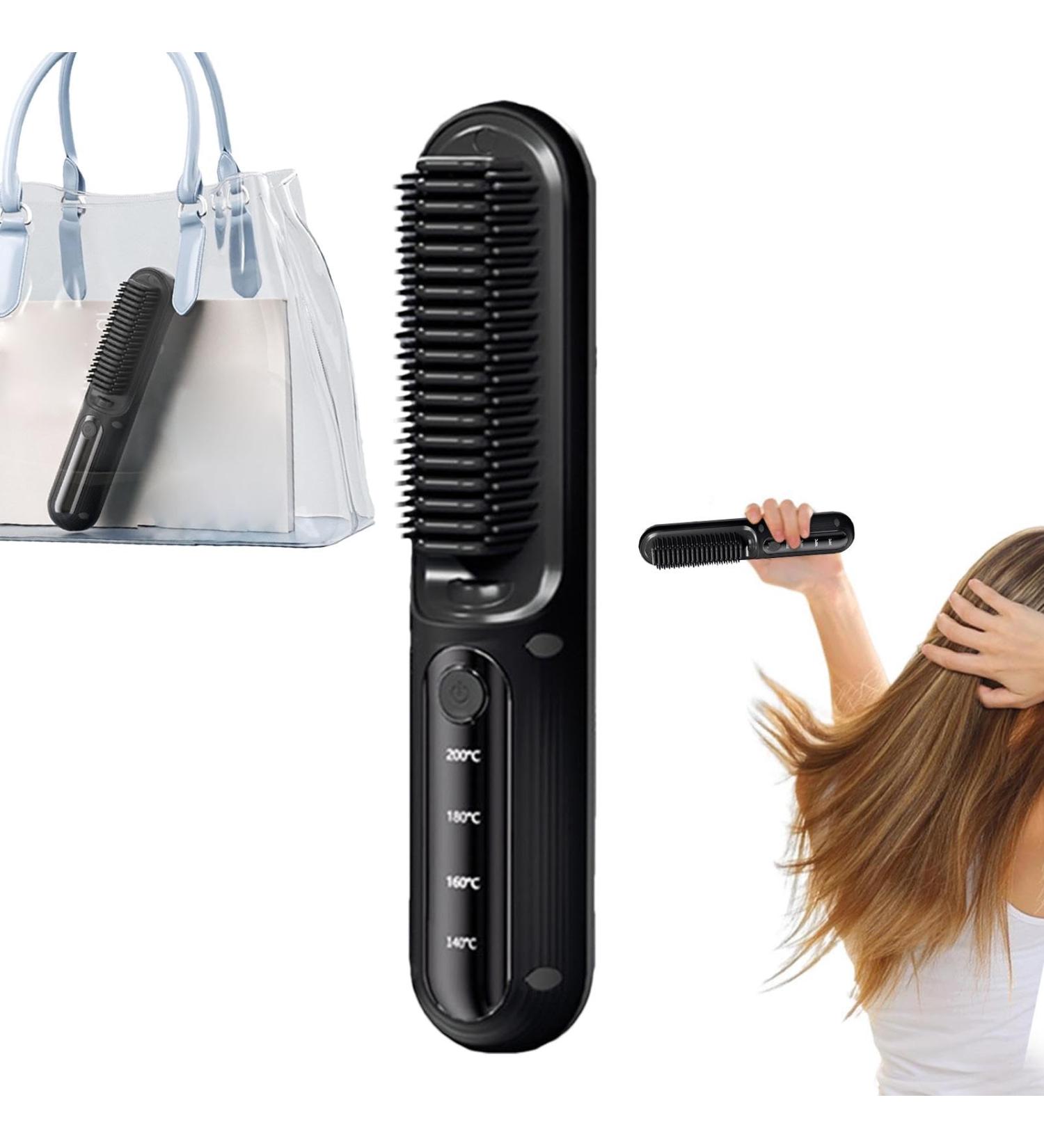 Buy Hair Straightening Brush - Dual Voltage Ion Straightener Comb | Best Hair Styling Tool for Perfectly Straight Hair - Buy Online on GoSupps.com
