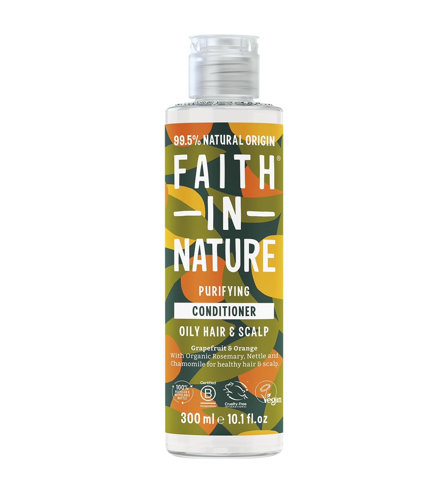 FAITH IN NATURE Faith In Nature Natural Grapefruit and Orange Conditioner 300ml - Invigorating vegan and cruelty-free SLS and paraben-free for normal to oily hair