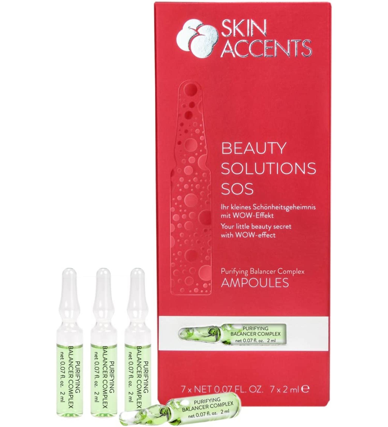 Inspira Cosmetics SOS Purifying Balancer Ampoules - 14ml | Beauty Solutions for Radiant Skin - Buy Online on GoSupps.com