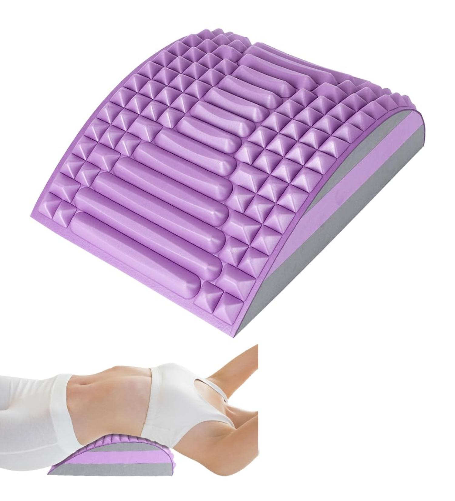 Align Neck & Back Extensor - 2 in 1 Back Trainer for Stretch & Relax | Premium Soft Waist Stretcher & Massage Device | International Shipping - Buy Online on GoSupps.com