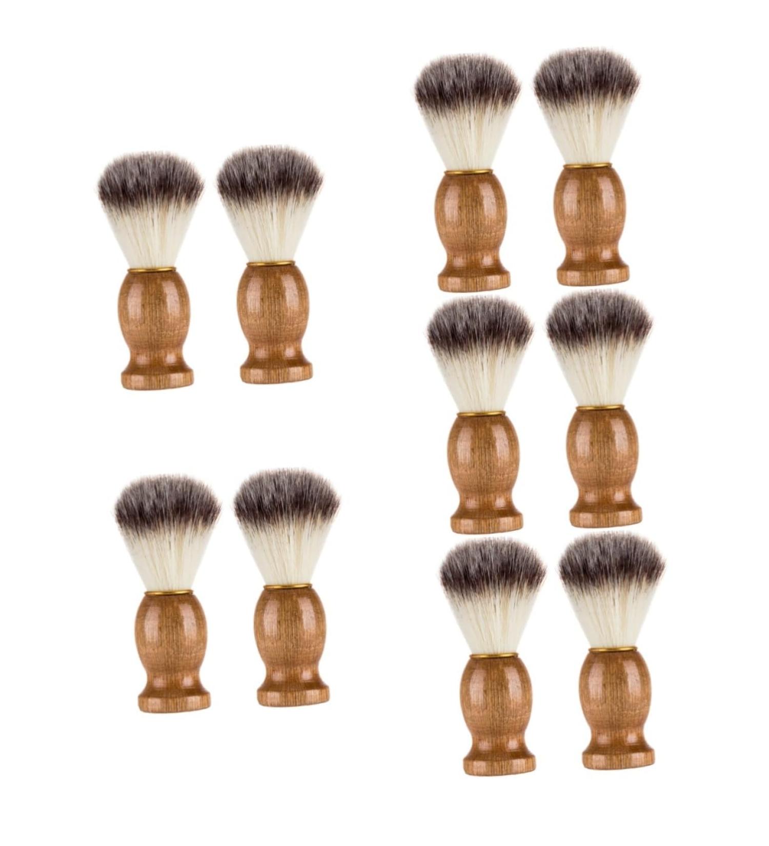 Magiclulu 10 STK Razor Brush Premium Beard & Hair Shaving Brush for Men | Hairdressing Accessories & Tools for Salon & Home Use - Buy Online on GoSupps.com