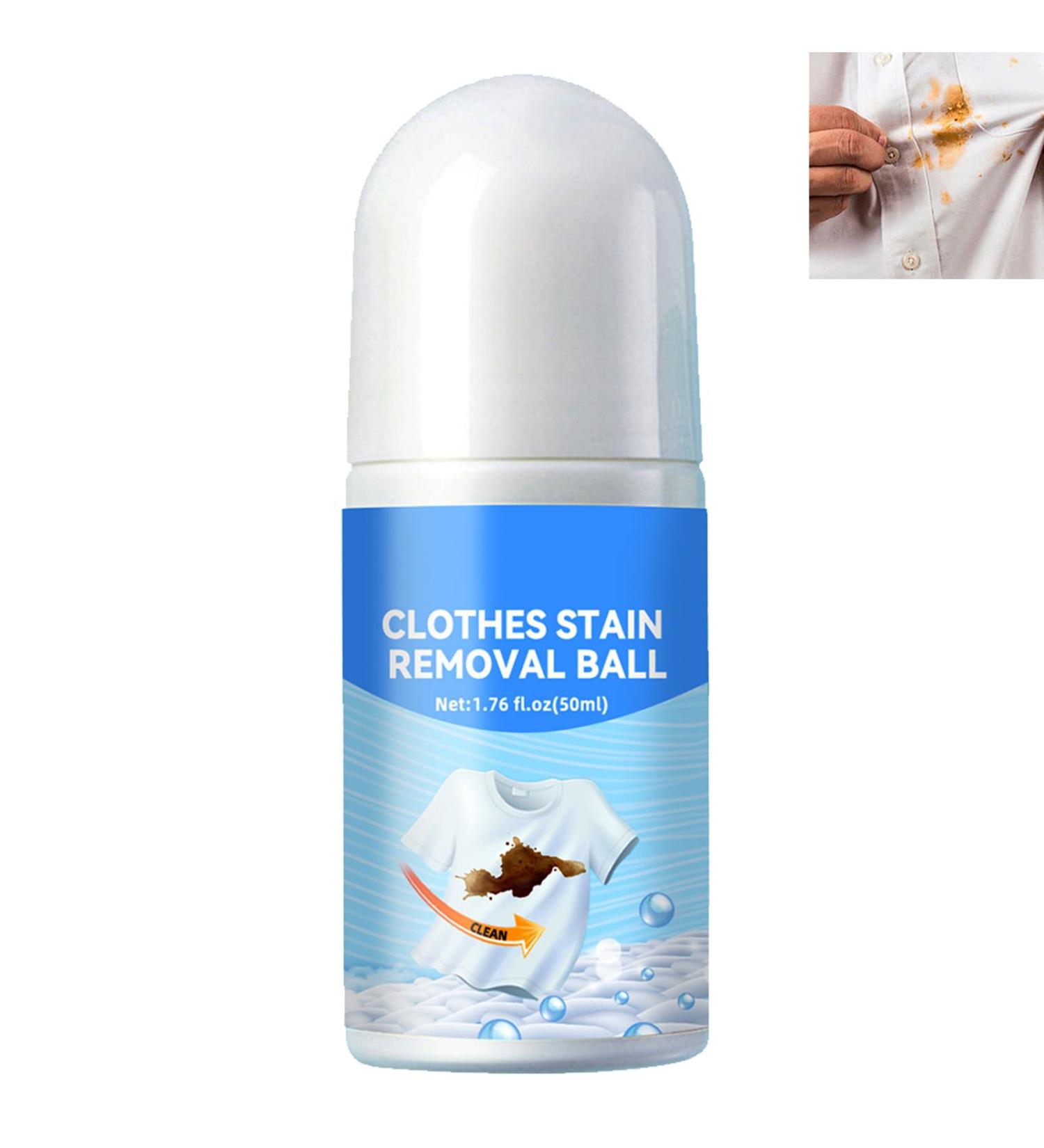 Portable Stain Remover Clothes Stain Remover Portable Stain Remover No-wash Instant Stain Remover Pen Stain Remover Roller-Ball Cleaner for Clothes Roll Bead Design 50ml - Buy Online on GoSupps.com