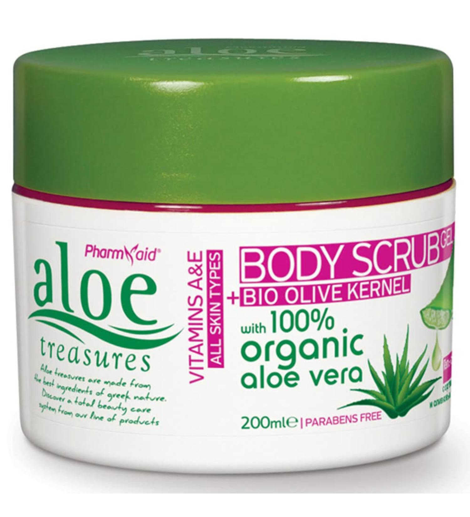 Aloe Treasure Body Scrub Peeling Gel 200ml - Exfoliate & Refresh Skin |  International Shipping