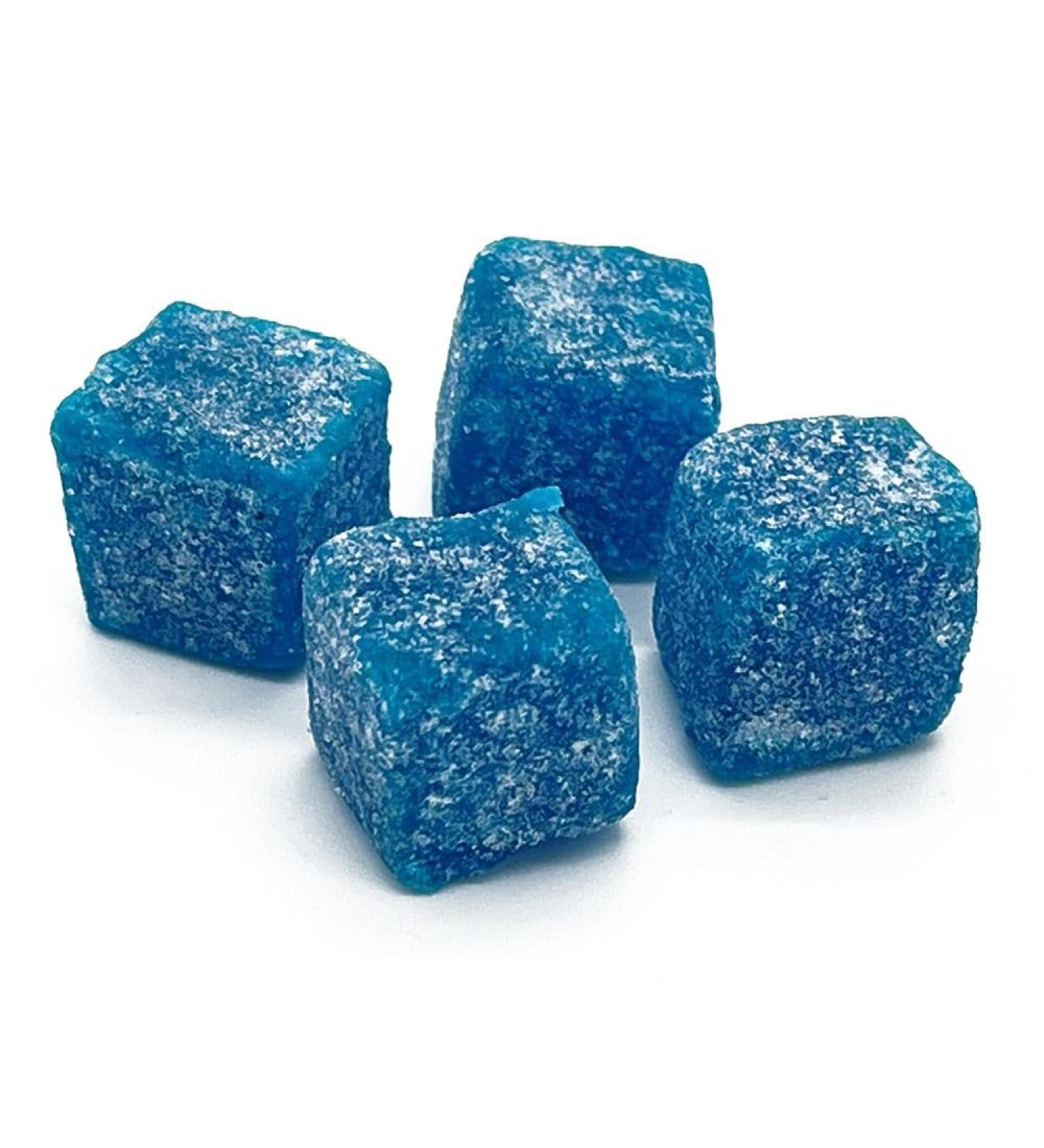 Sour Raspberry Cubes - 200g Hard Boiled Sweets