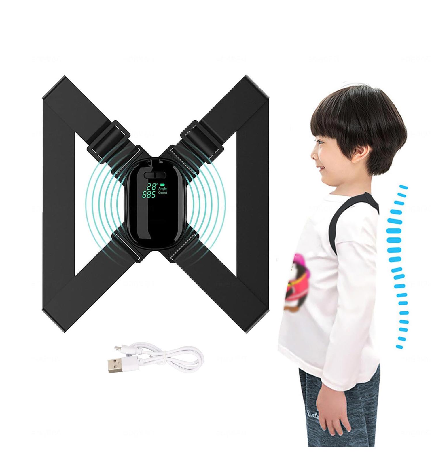 Meltor Posture Trainer with Vibration Reminder | Adjustable Back Support Belt for Correct Posture - Buy Online on GoSupps.com