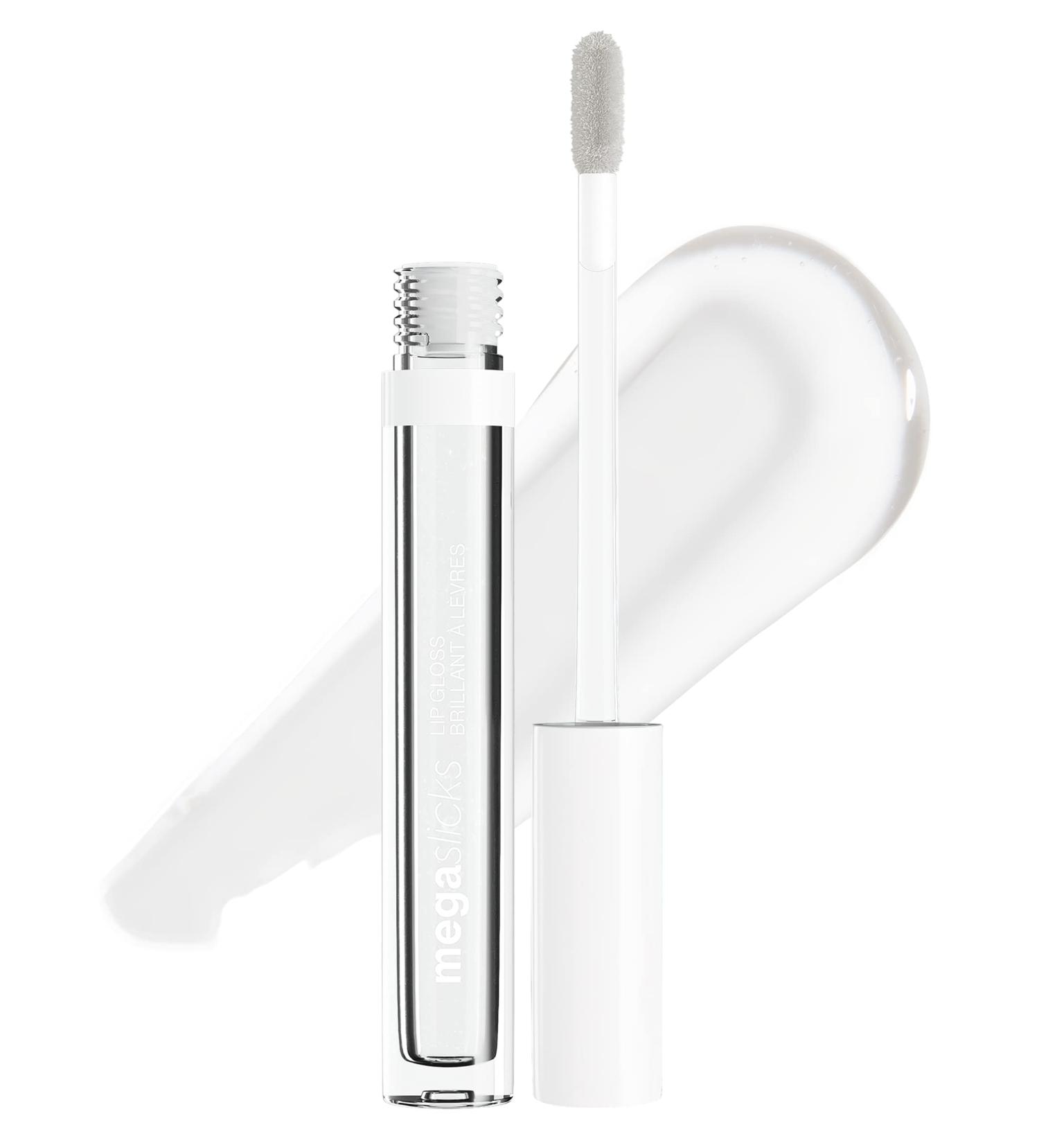 Wet n Wild Mega Slicks Lip Gloss - Long Lasting, High Shine, Hyaluronic Acid - Crystal Clear - Buy Online on GoSupps.com