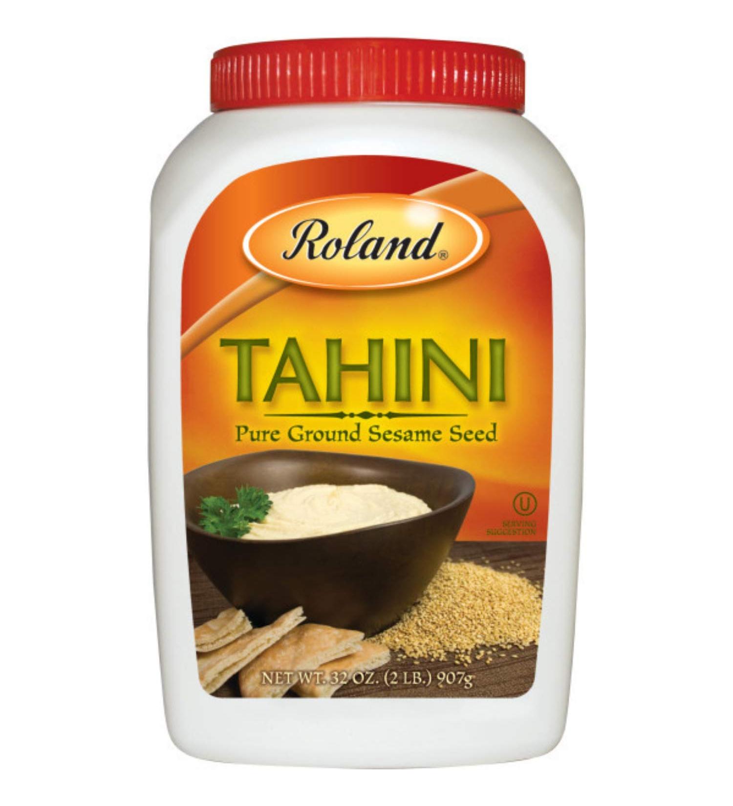 Roland Foods Tahini - Pure Ground Sesame Seed, Specialty Imported 2lb Jar - Buy Online on GoSupps.com