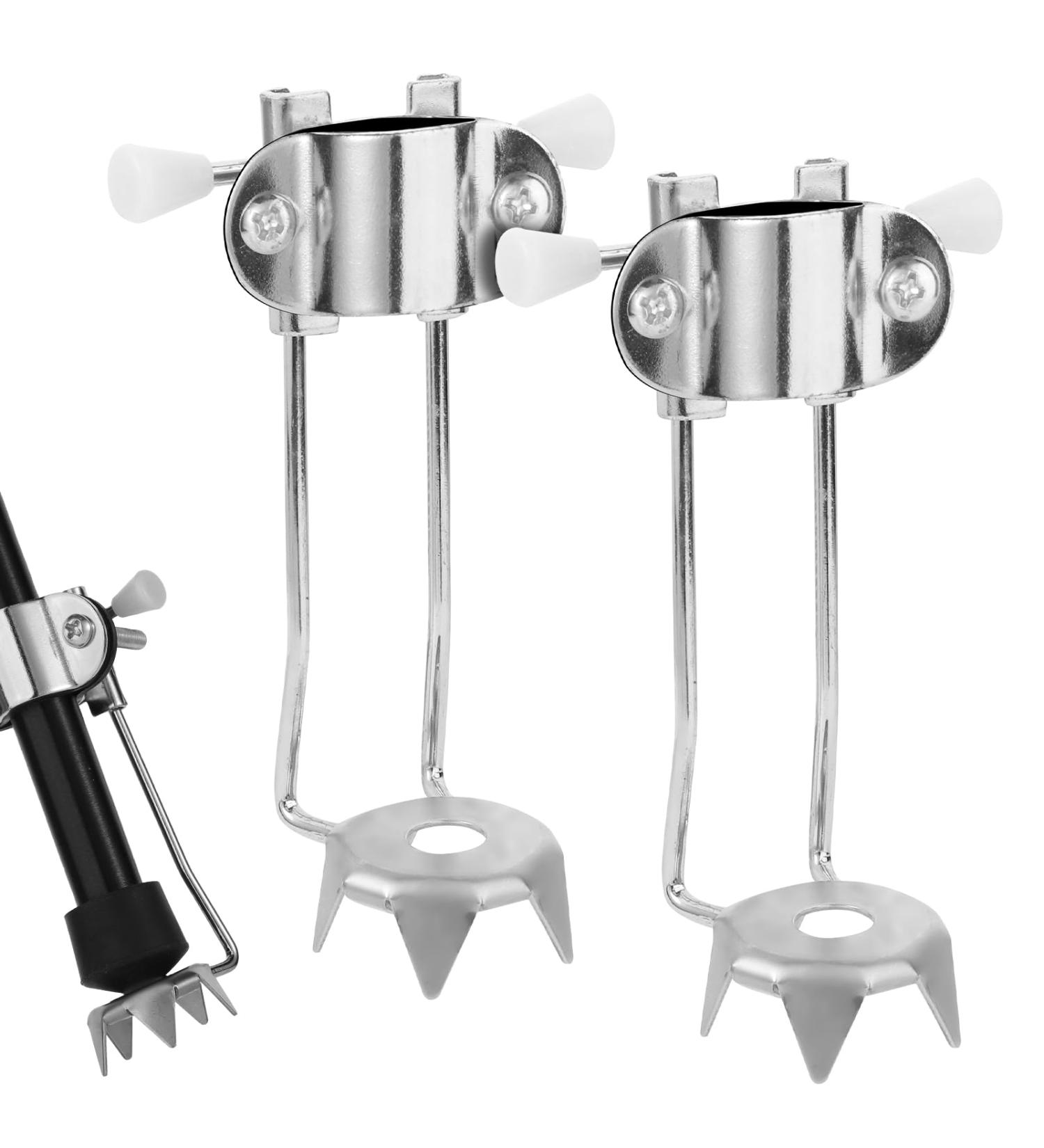 2pcs Ice Cane Tip Attachment Heavy Duty Metal Cane Tips for Snow Anti-Slip Crutch Ice Tips Spike Feet 5-Prong Replacement Cane Ice Grip Accessories for Walking Sticks Winter - Buy Online on GoSupps.com