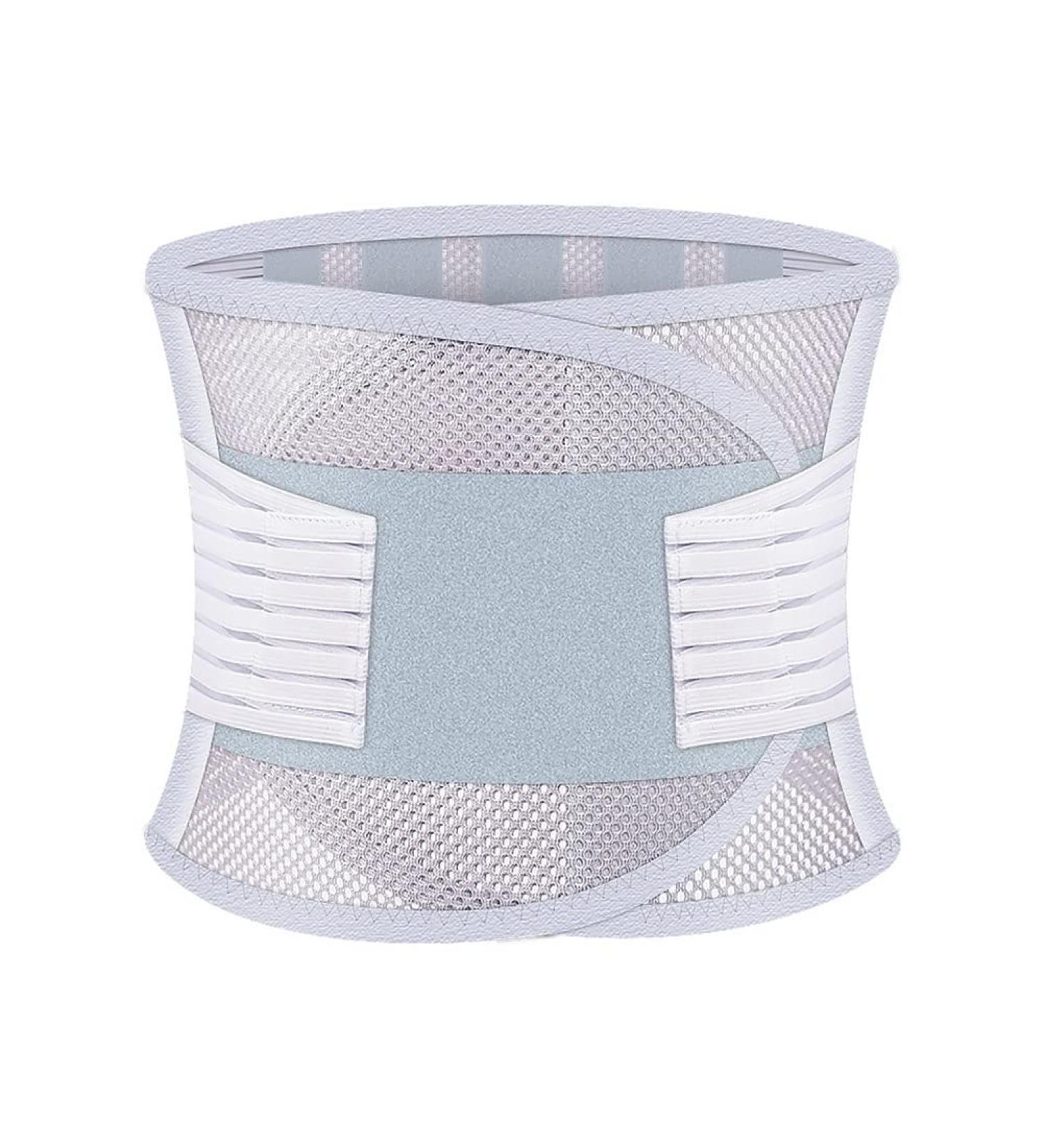 Wgust Back Bandage Support Belt - Breathable Adjustable Lumbar Support for Lower Back Pain Relief | Sciatica Scoliosis Herniated Disc | Unisex XXL Gray - Buy Online on GoSupps.com