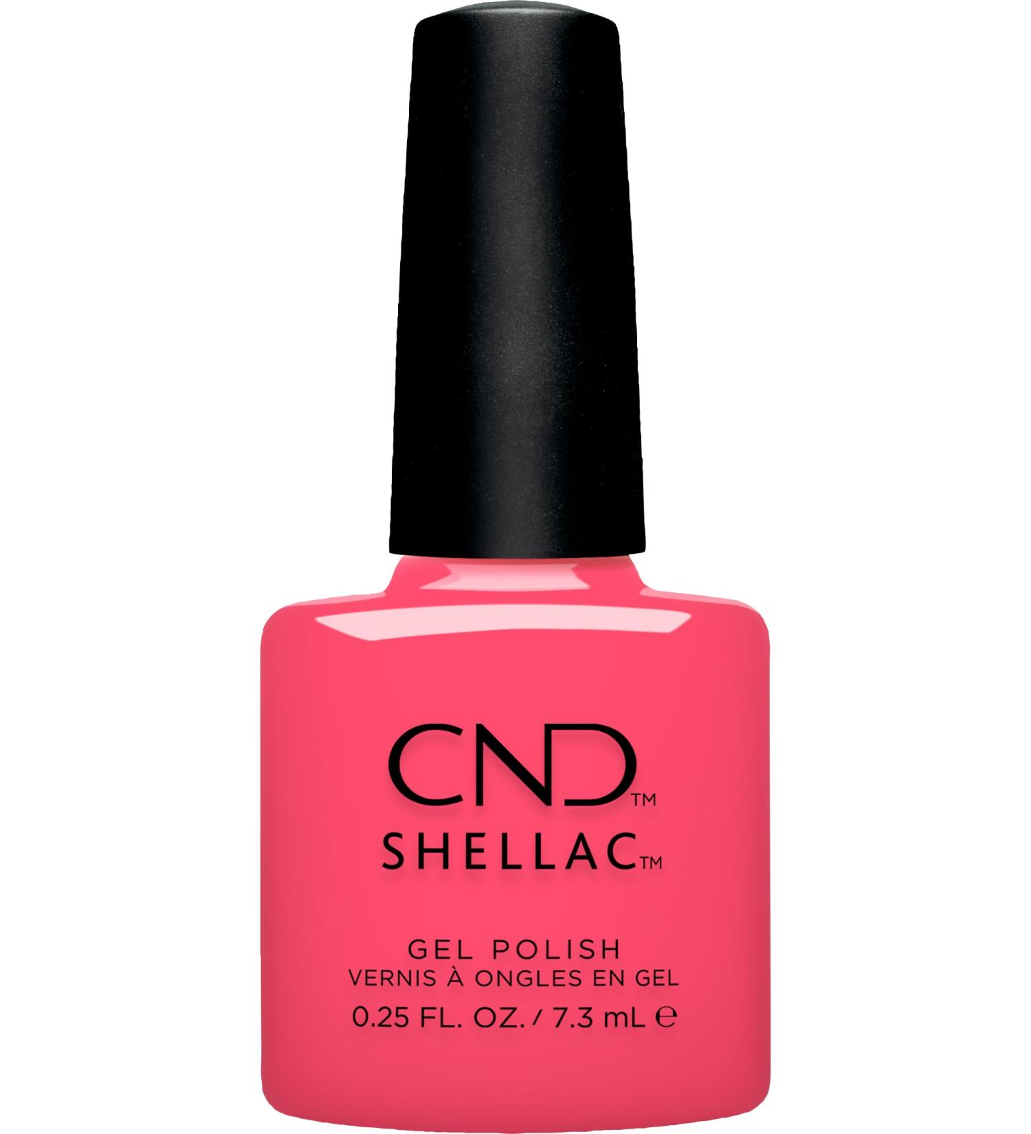 CND Shellac Magenta Sky - Semi-Transparent for Jelly Effect - No. 469 Pink Red - Original CND - UV Varnish - Nail Design - Gleam & Glow Collection - Buy Online on GoSupps.com