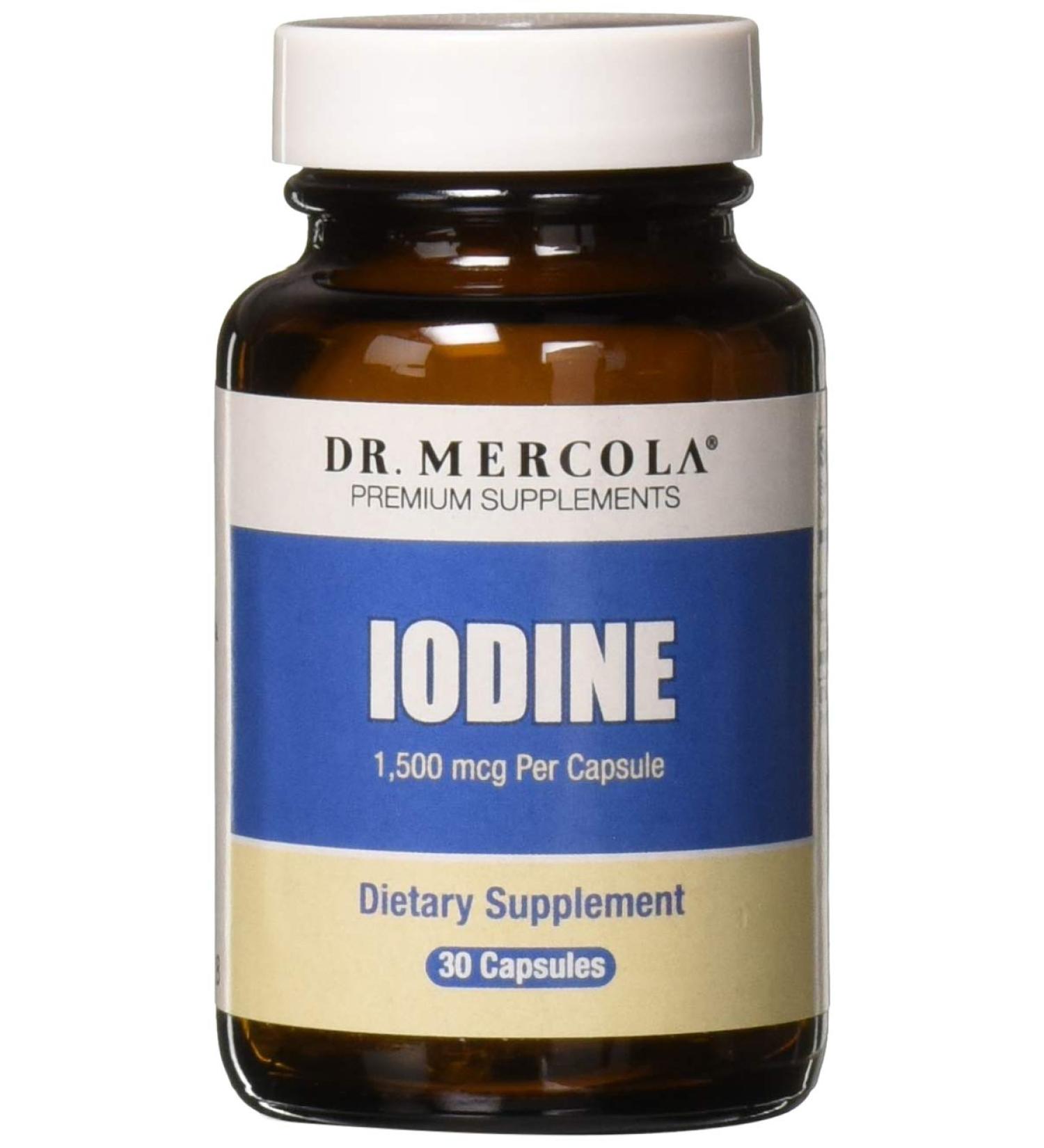 Buy Dr. Mercola Iodine 1.5 mg - 30 Capsules for Thyroid Support - Buy Online on GoSupps.com