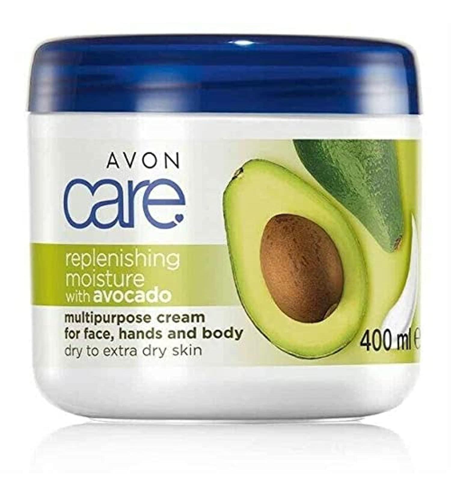 Avon Care Replenishing Moisture with Avocado Multi-Purpose Cream - 400ml | Hydrating Skin Care for All Skin Types | International Shipping Available - Buy Online on GoSupps.com