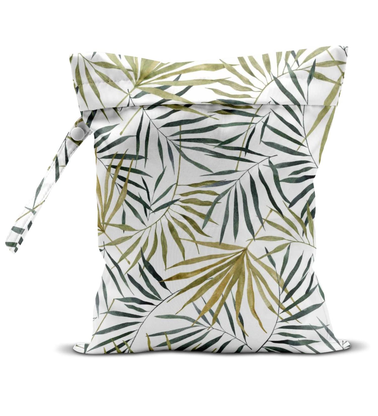 Waterproof Wet Dry Bag for Swimsuit Travel Beach Pool - Reusable Spring Leaves Design - Buy Online on GoSupps.com