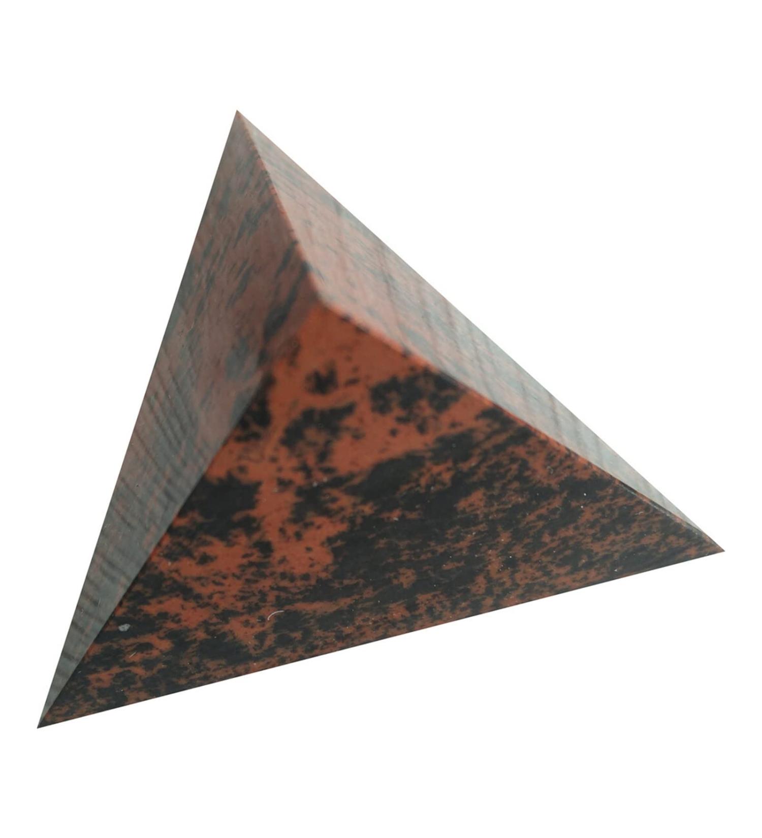 Red Obsidian Tetrahedron Pyramid Stone Stones Crystals Naturelle Cristal Pyramide Stone Crystal Reiki - Buy Online on GoSupps.com