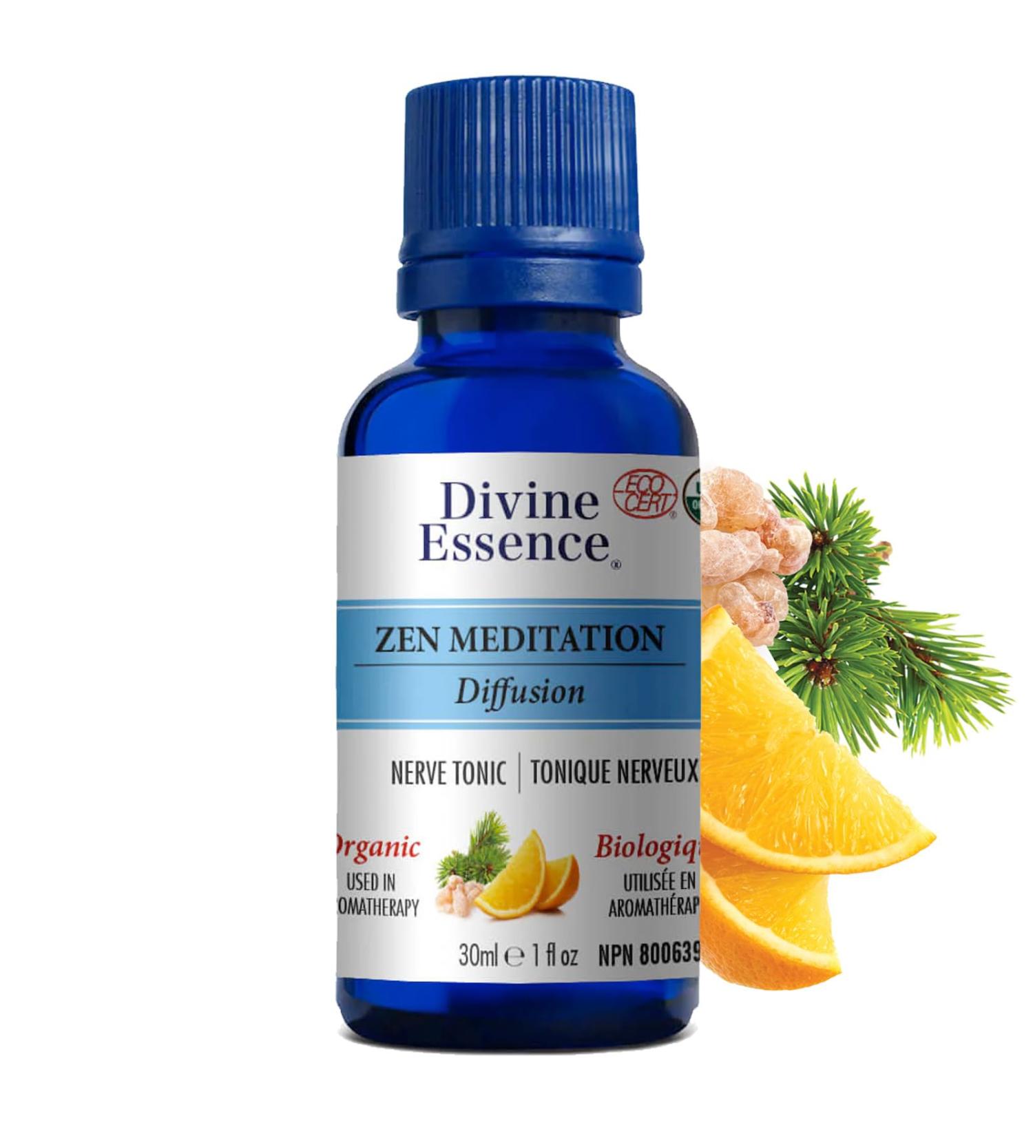 Divine Essence-Organic-Zen Meditation Essential Oil-100% pure & natural-30ml ECOCERT