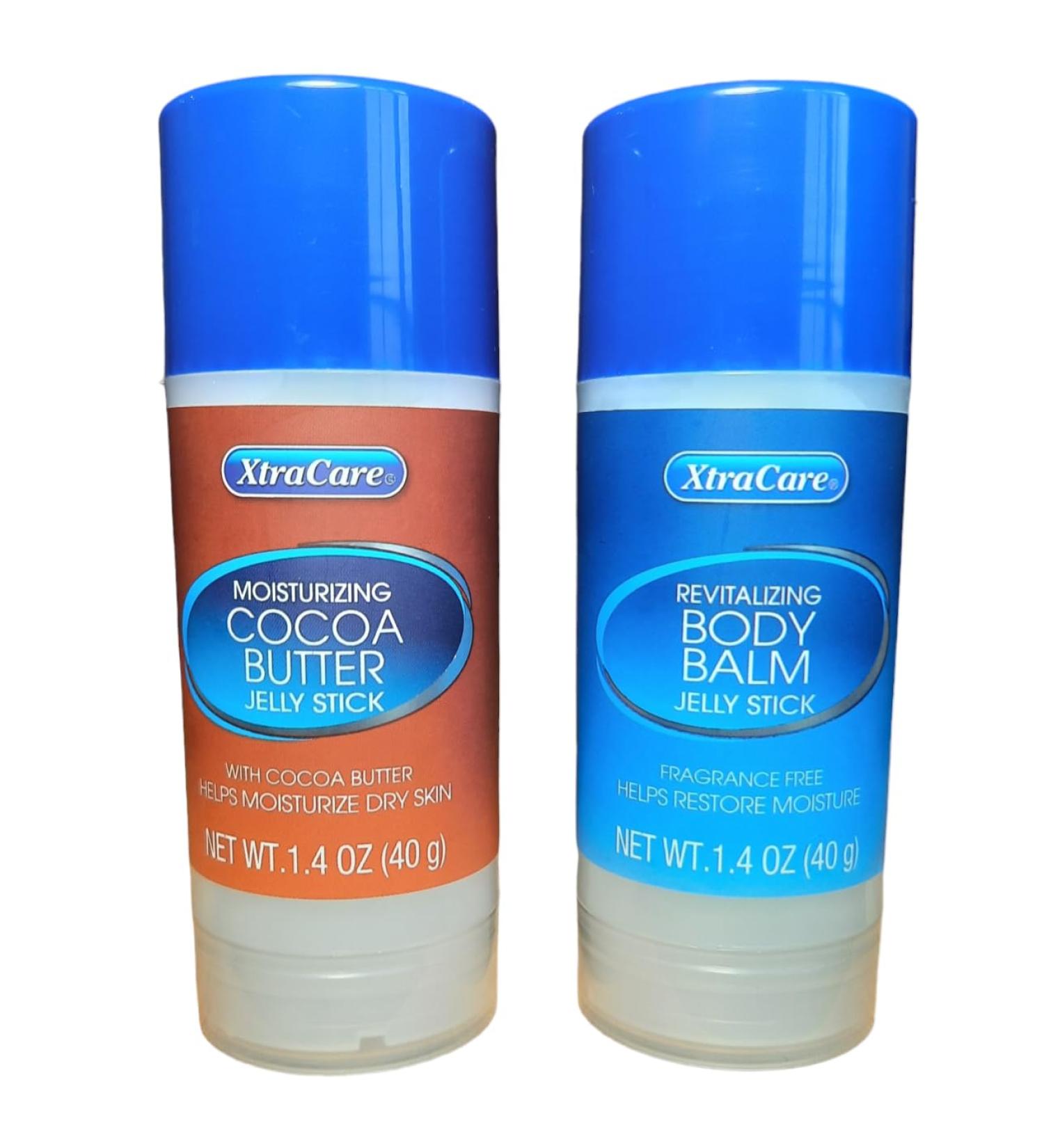 Moisturizing Cocoa Butter Jelly Stick & Body Balm Set | Fragrance Free | Travel Size Petroleum Jelly 1.4 OZ (2 Piece) - Nourishing Skin Care - Buy Online on GoSupps.com
