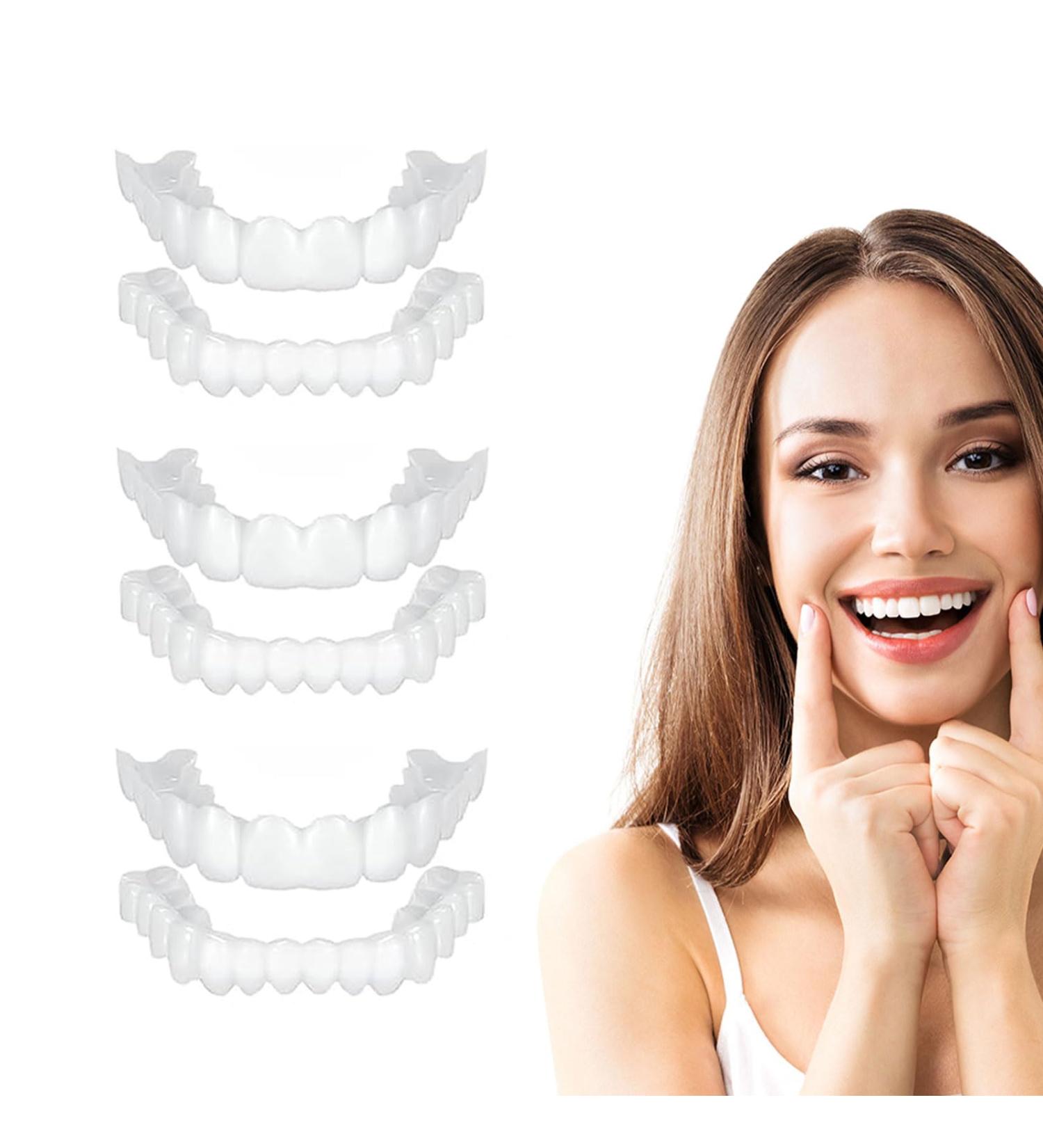 Buy 3 Pairs Snap-On Veneers - Instant Whitening & Comfort Fit for Men & Women | Transform Your Smile & Boost Confidence - Buy Online on GoSupps.com