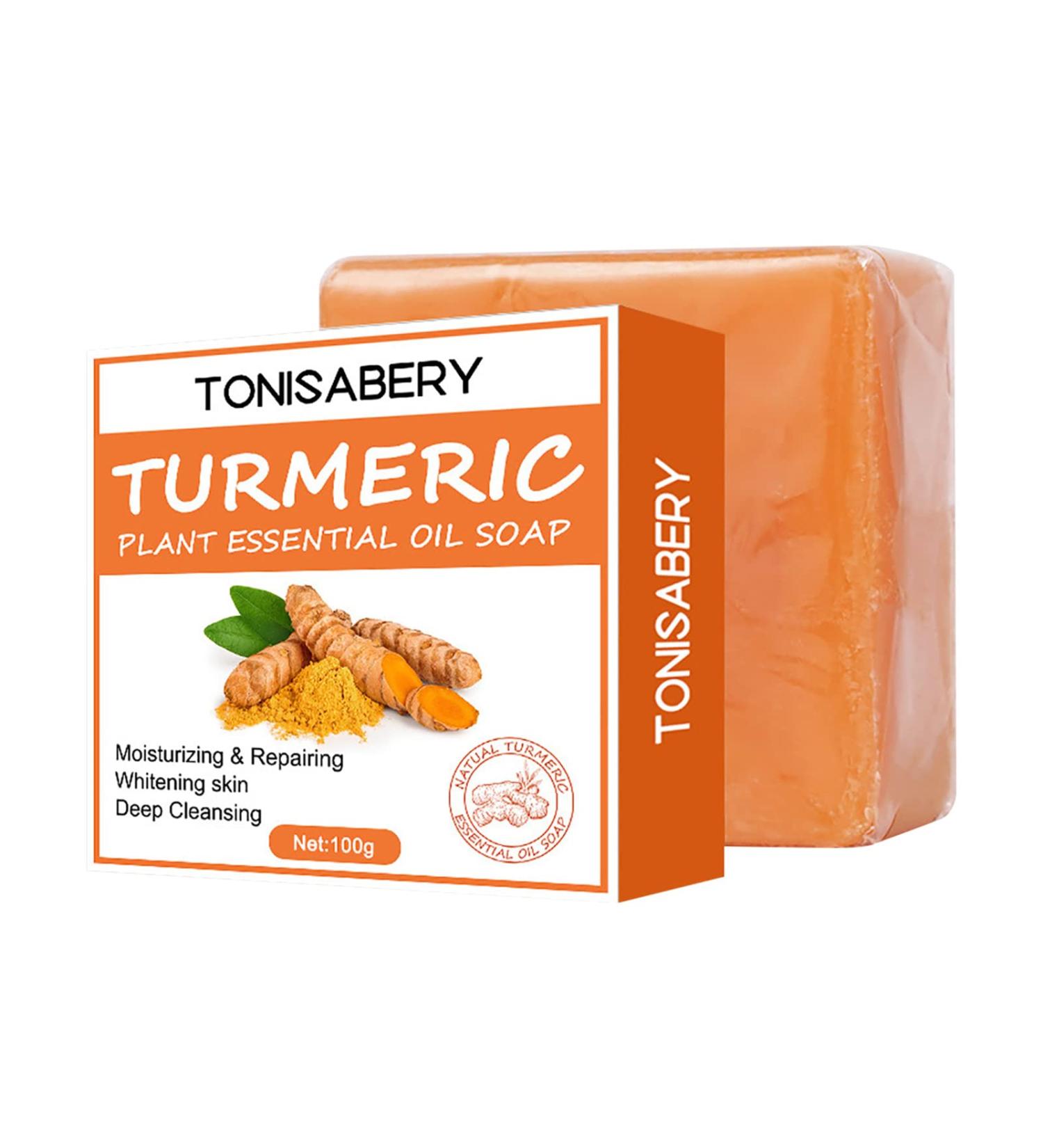 Orgrul Turmeric Kojic-Acid Soap Dark Spot Remover Soap All-Natural Brightening Turmeric Soap Turmeric Face Soap Bar for Deep Cleansing Face Cleanser Bar Soap for Hyperpigmentation & Smooth Skin - Buy Online on GoSupps.com