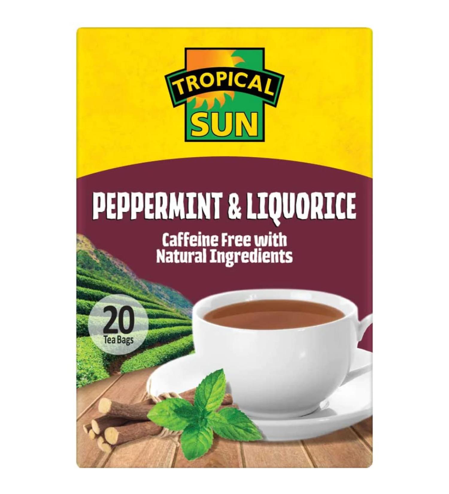 2 x Tropical Sun Peppermint & Liquorice Tea 6 x 30g