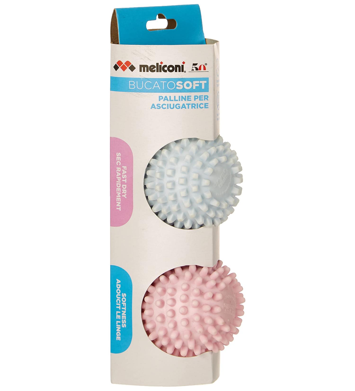 BucatoSoft Dryer Balls - Soften Laundry & Reduce Drying Time | 2 Small Pink & Blue Balls | International Shipping Available - Buy Online on GoSupps.com