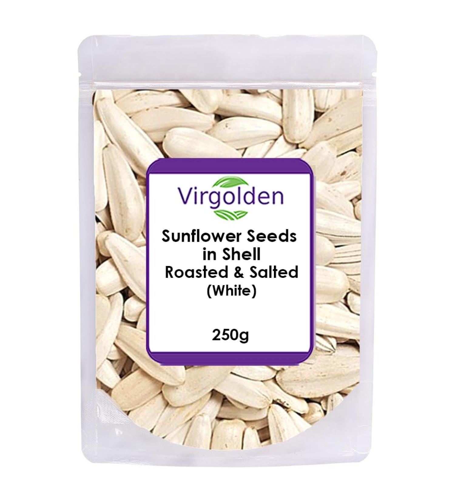 Sunflower Seeds in Shell - Roasted & Salted (White) 250g by Virgolden