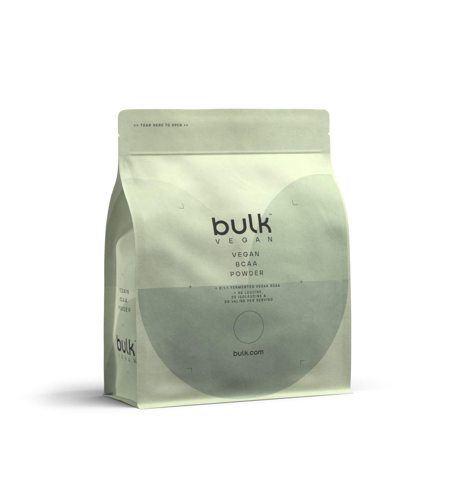 Bulk Vegan BCAA Powder 500g | Unflavoured Amino Acids | 50 Servings - High-Quality Vegan Supplement for Optimal Performance - Buy Online on GoSupps.com