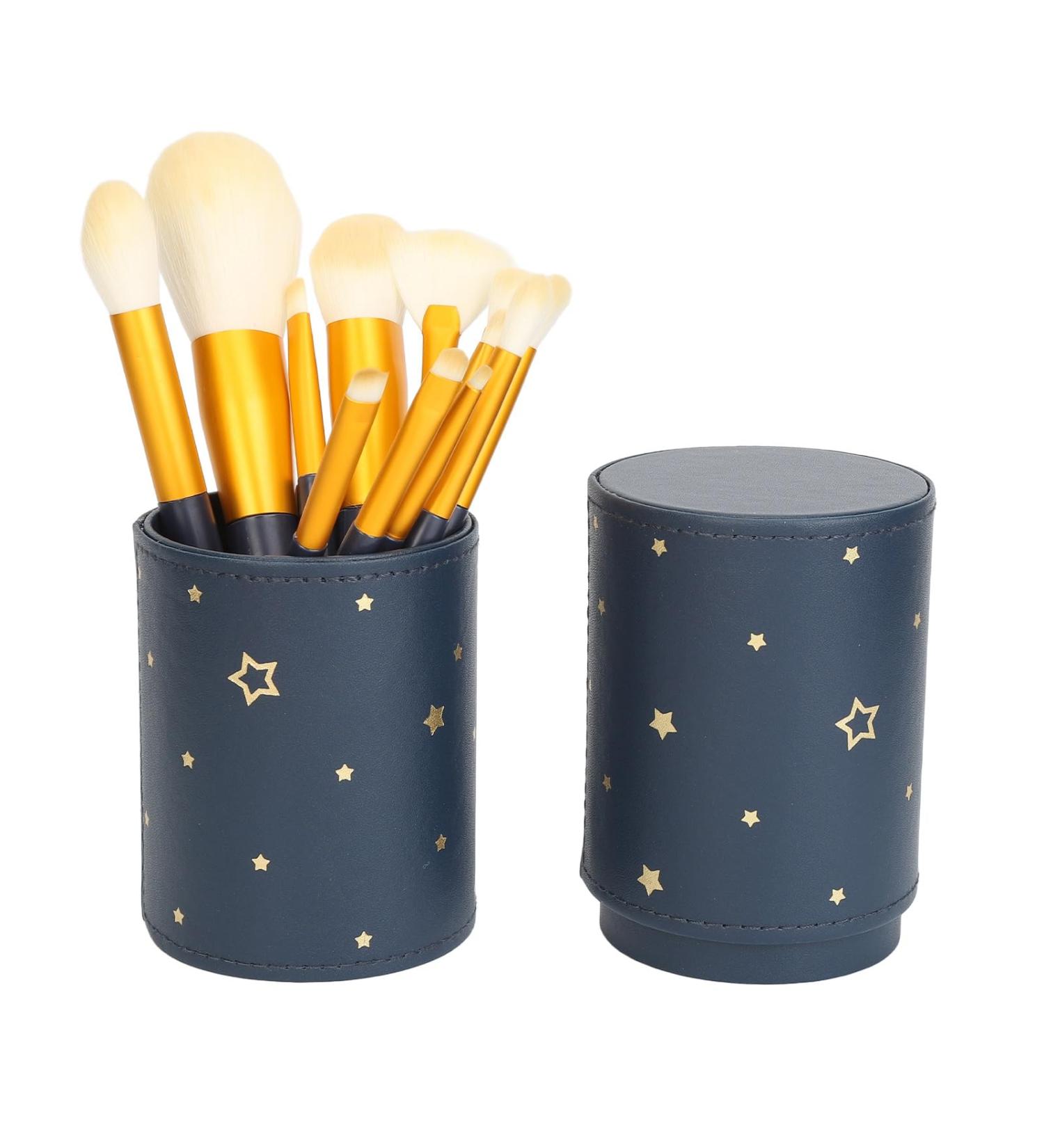 Makeup Brush Set 12 Pieces Brushes Makeup Brush Set Soft Bristle Dense Bristle Professional with Holder for Makeup Beginner for Beauty Salon - Buy Online on GoSupps.com