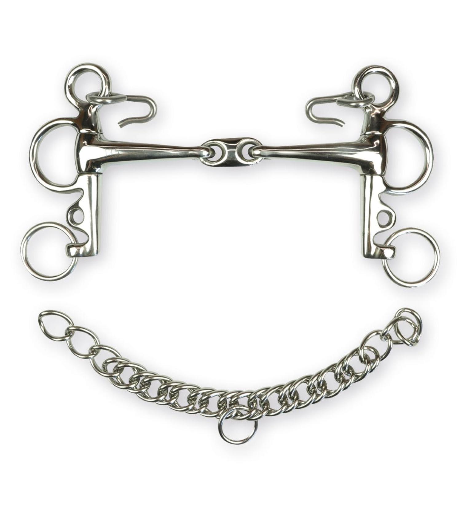 Horses Pelham Full Stainless Steel With Olive Short Poles 13.5 cm High quality materials durable practical and precise use