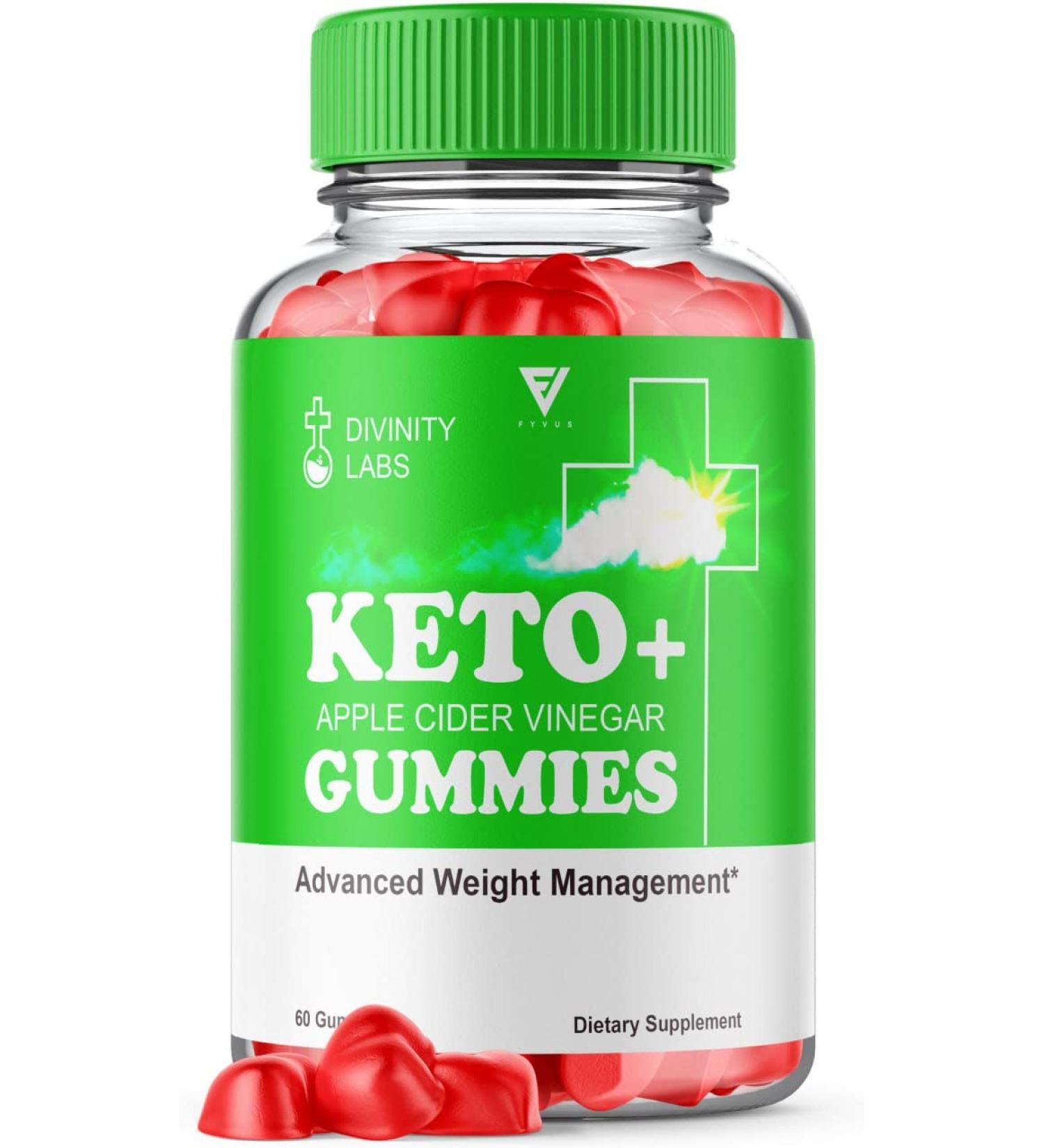 Divinity Labs Keto Gummies - Advanced Shark Tank Reviews - 525mg Apple Cider Vinegar Supplement for Weight Loss (60 Gummies) - Buy Online on GoSupps.com